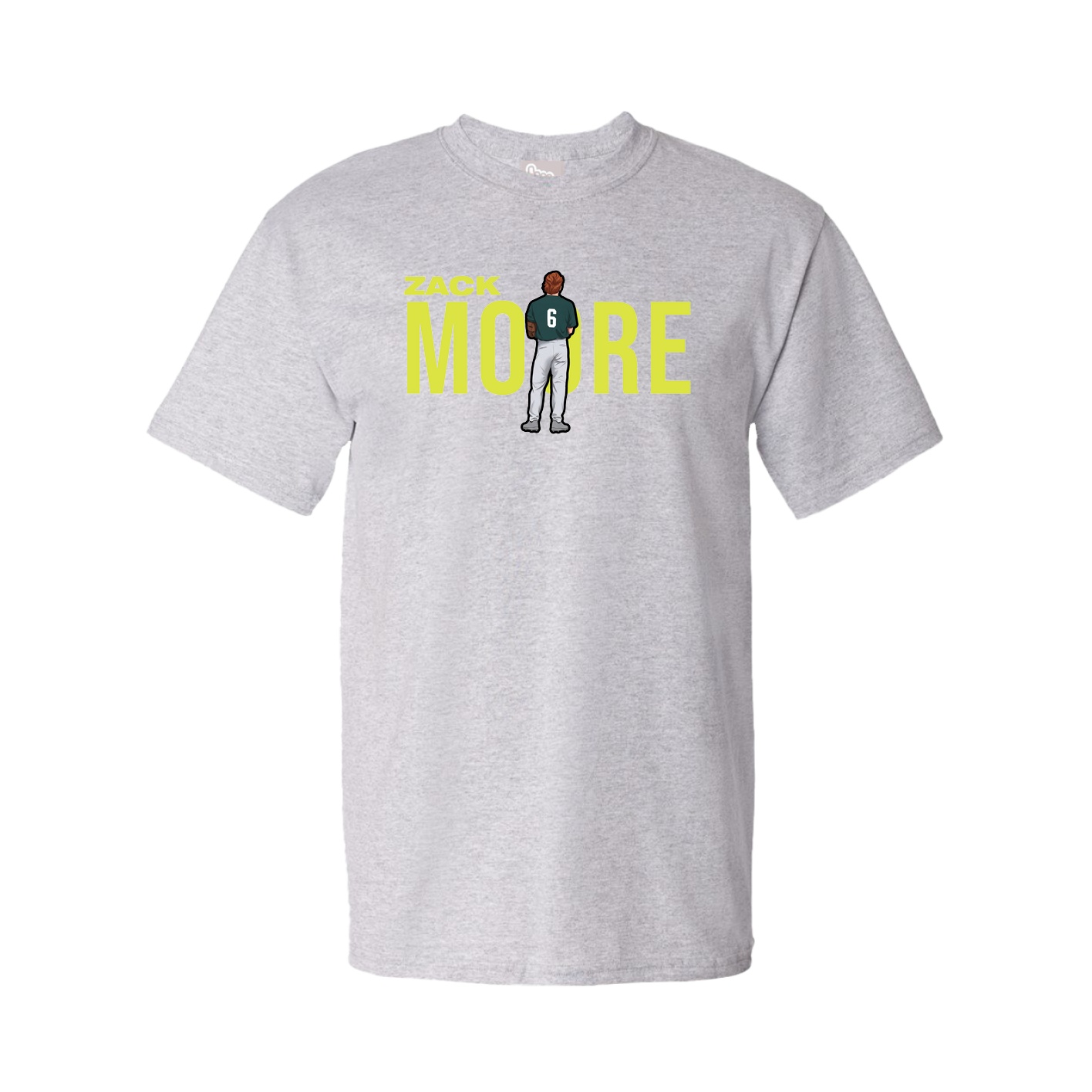 Youth Tee — Player Name in Grey