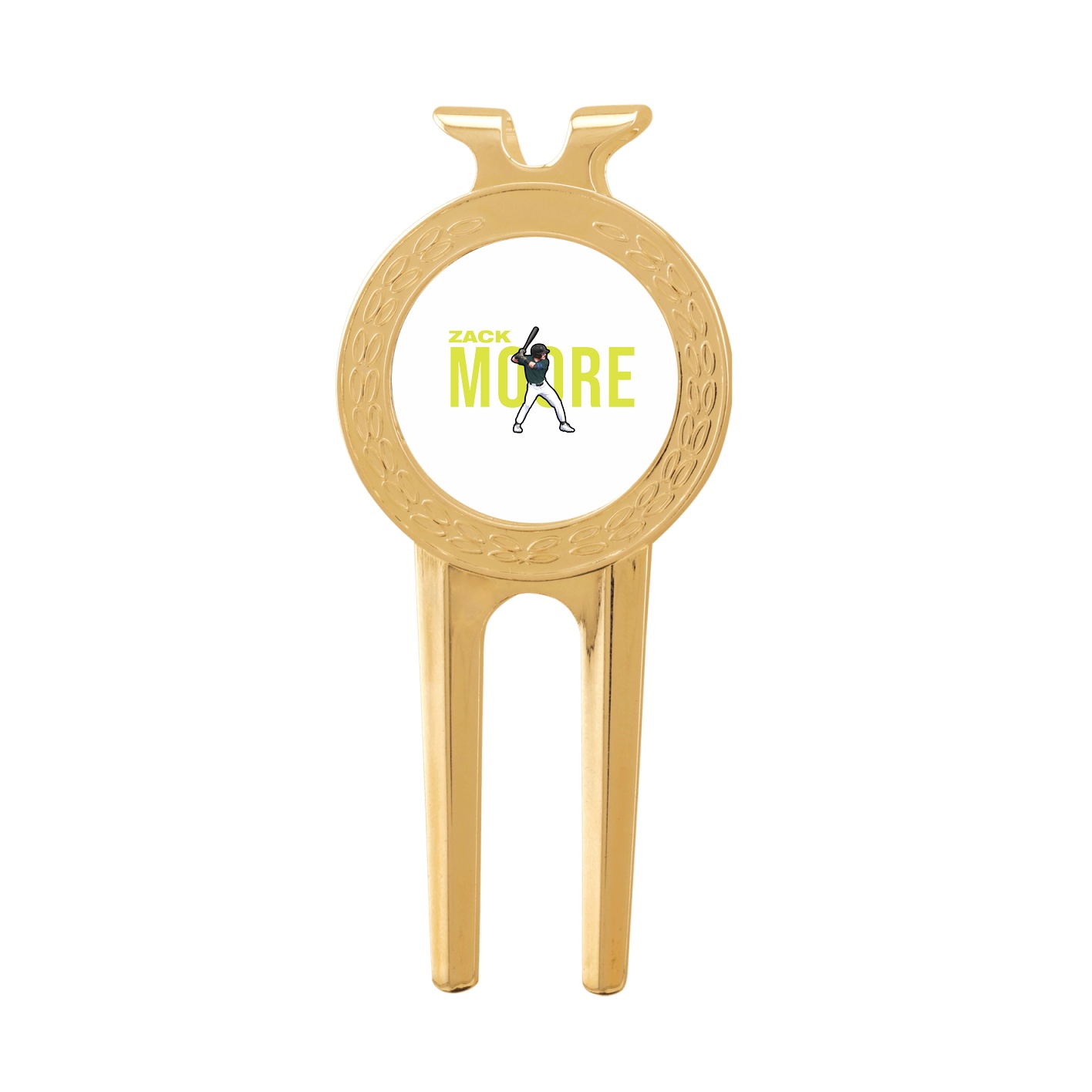 Divot Tool with Ball Marker — Player Name in Classic