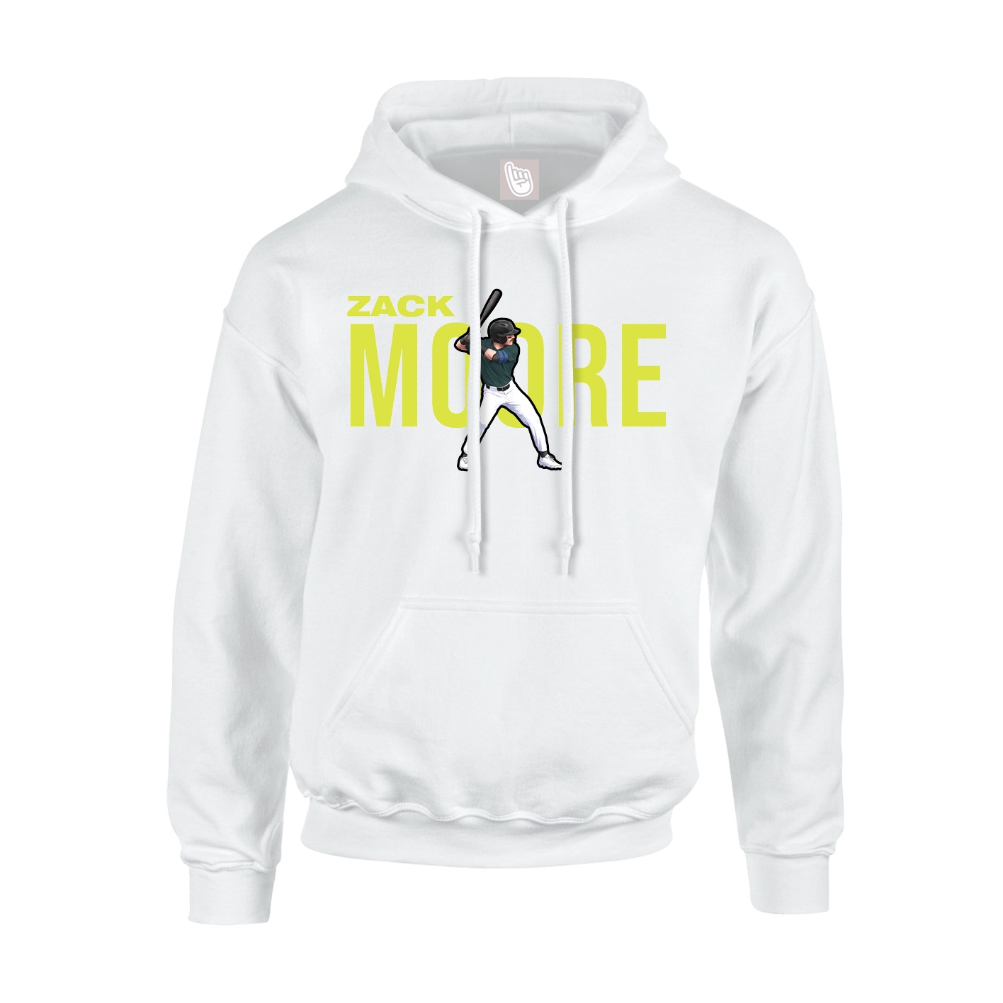 Hoodie — Player Name in White