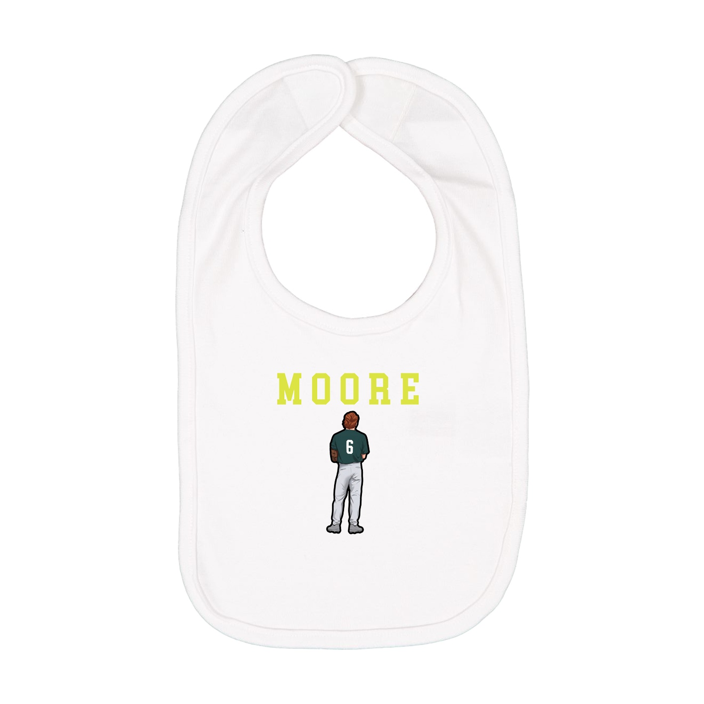 Infant Bib — Shirsey in White