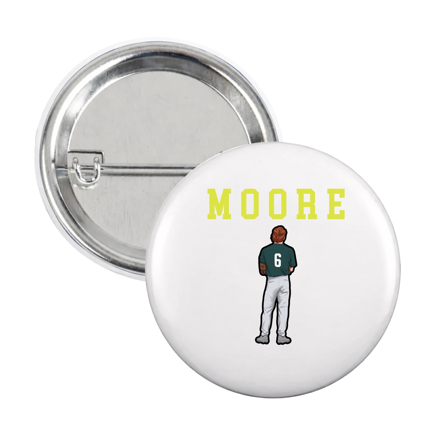 Game Day Button — Shirsey in White