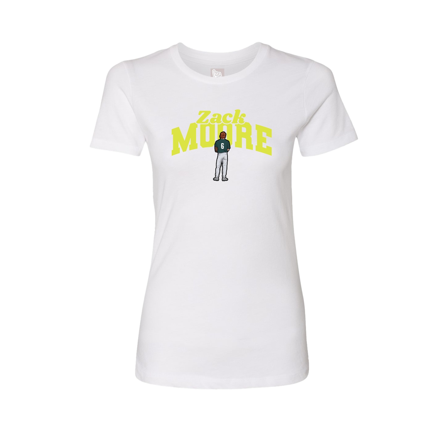 Womens Tee — Signature Arch in White