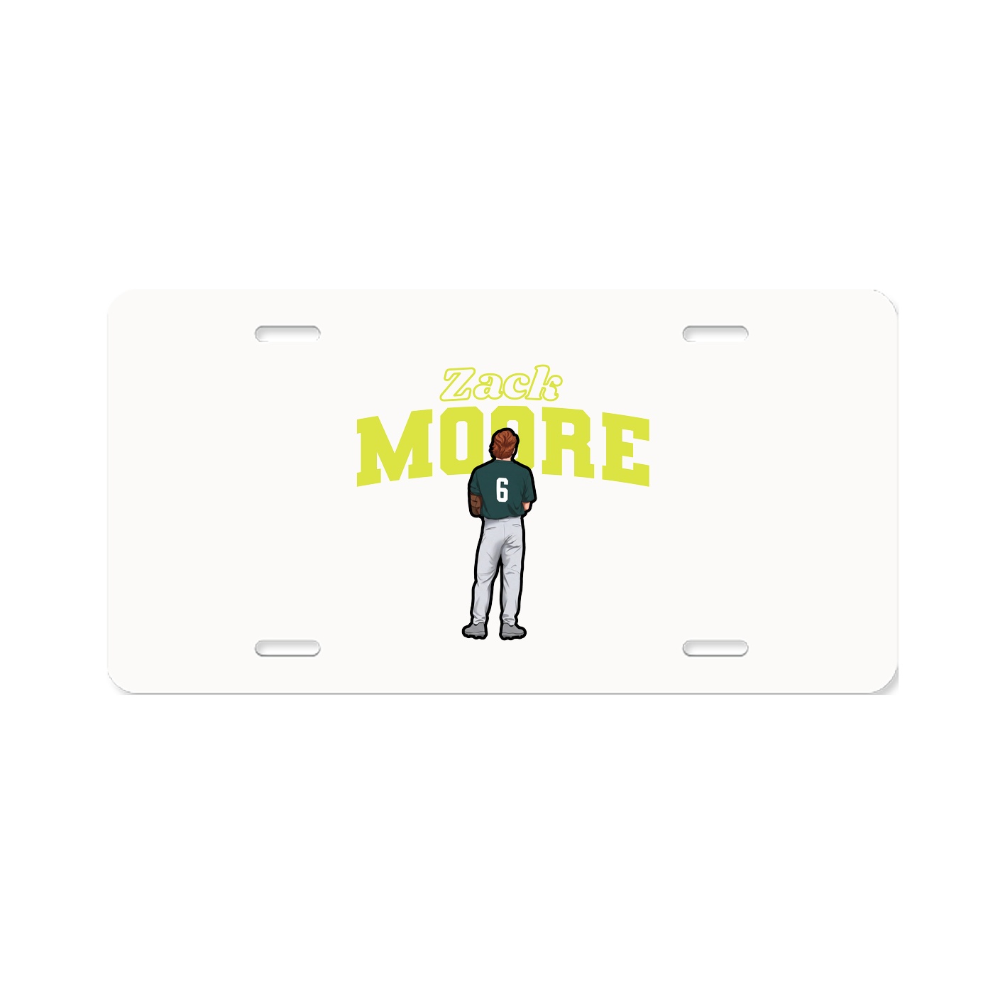 License Plate — Name Arch in Classic