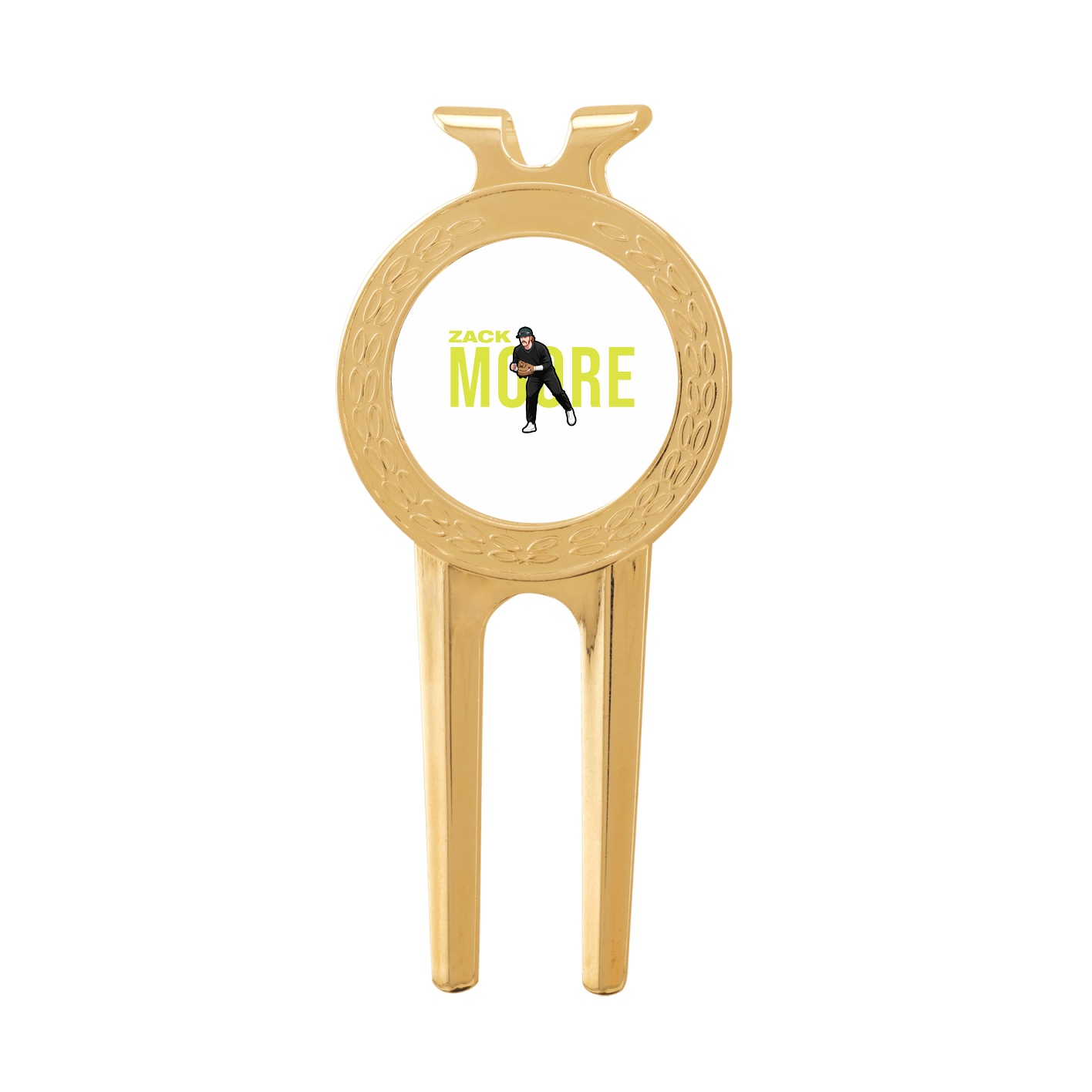 Divot Tool with Ball Marker — Player Name in Classic