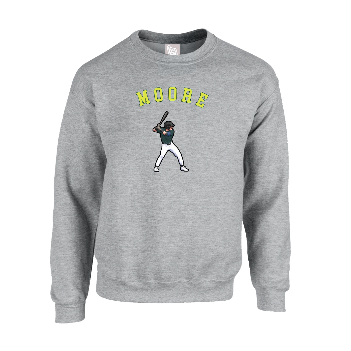 Fleece Crew — Shirsey Arch in Grey