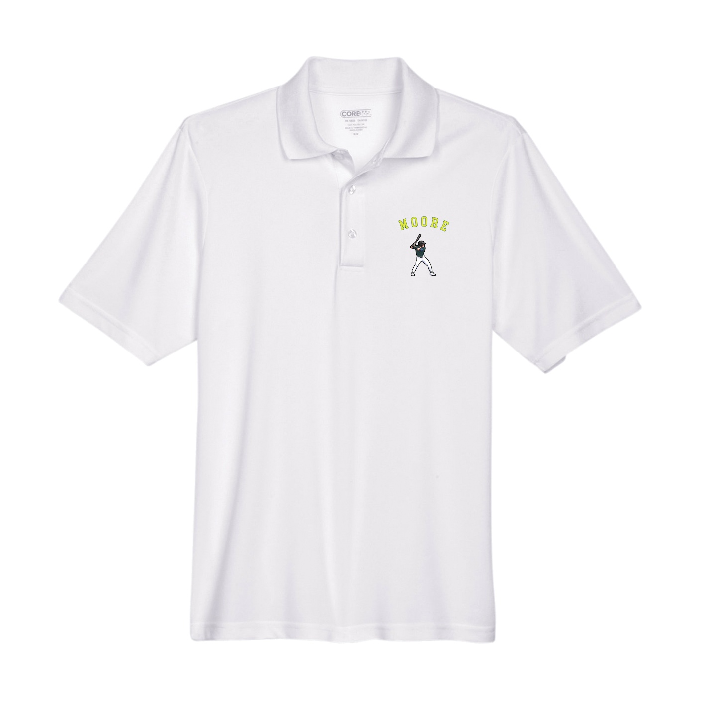 Performance Polo — Shirsey Arch in White