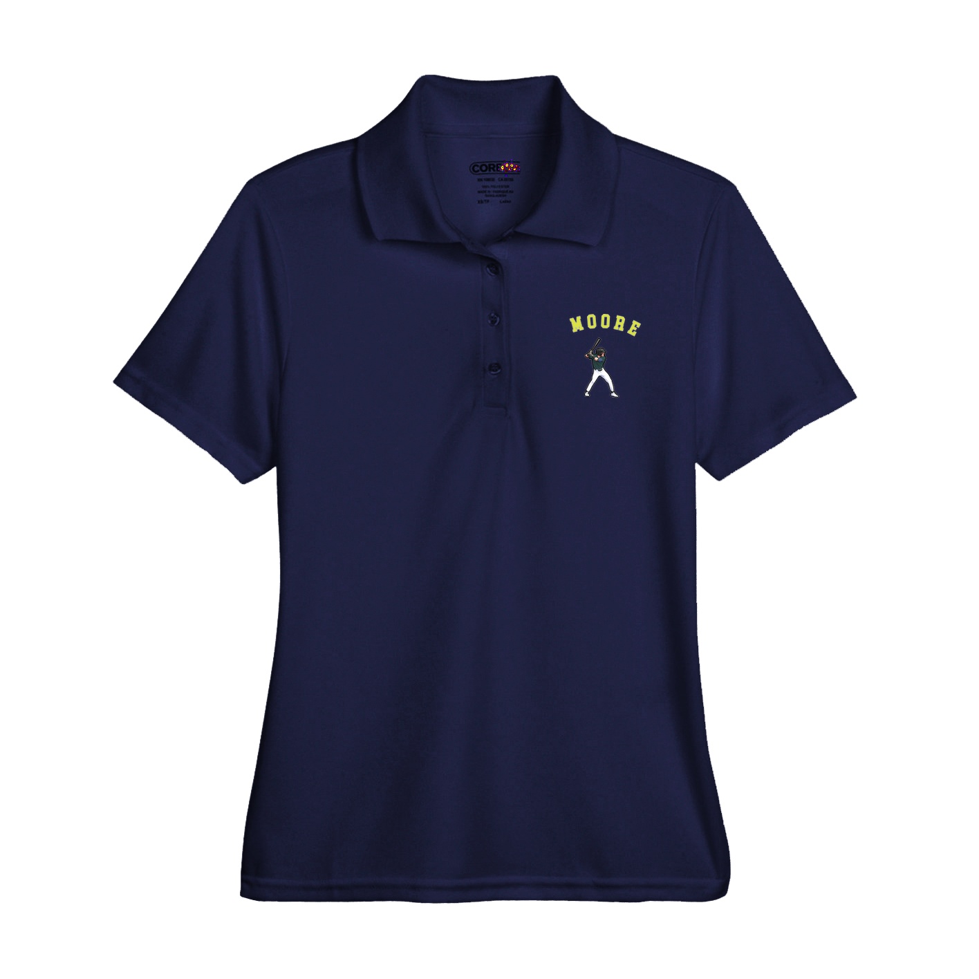 Womens Performance Polo — Shirsey Arch in Navy