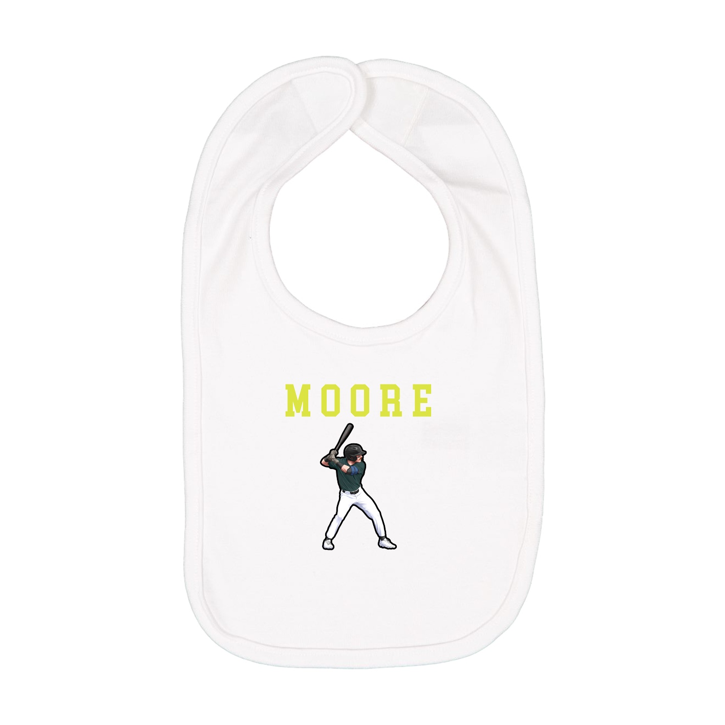 Infant Bib — Shirsey in White