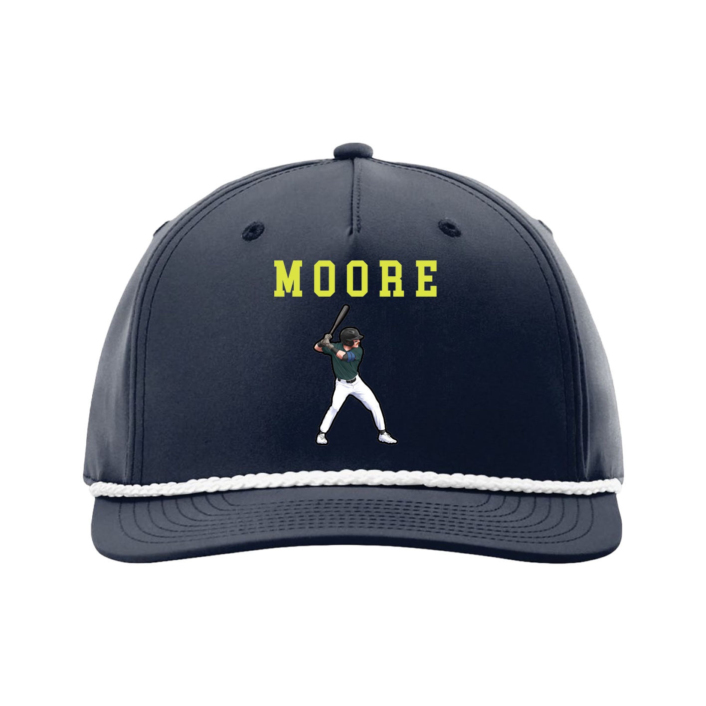Five-Panel Classic Rope Cap — Shirsey in Navy