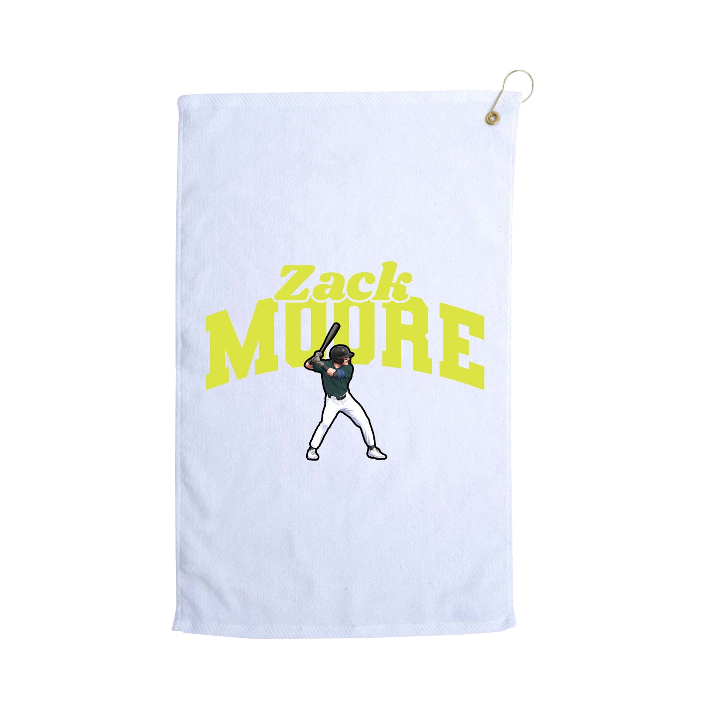 Golf Towel — Signature Arch in White