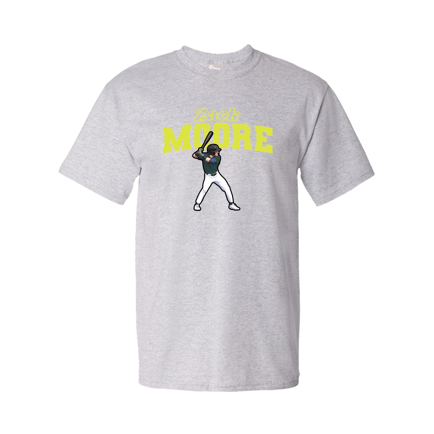 Youth Tee — Name Arch in Grey