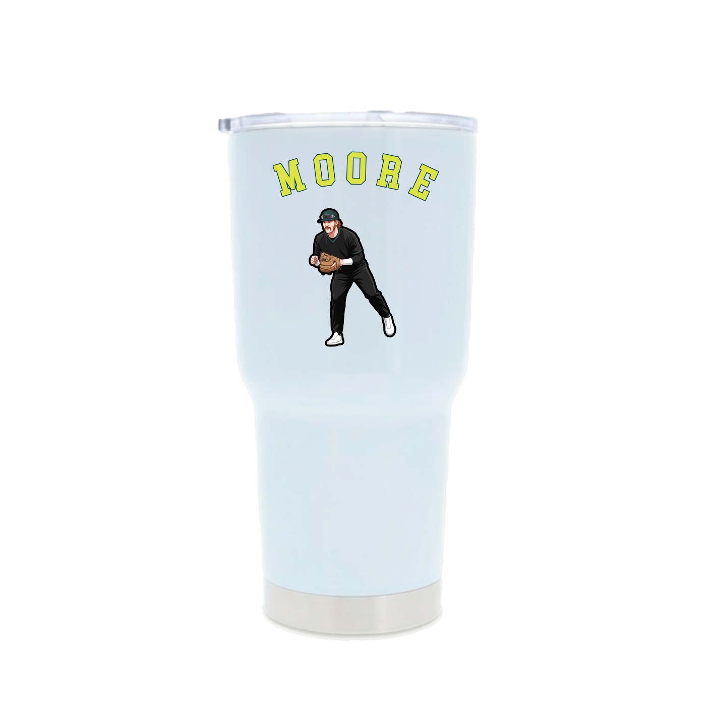 30oz Stainless Steel Tumbler — Shirsey Arch in White