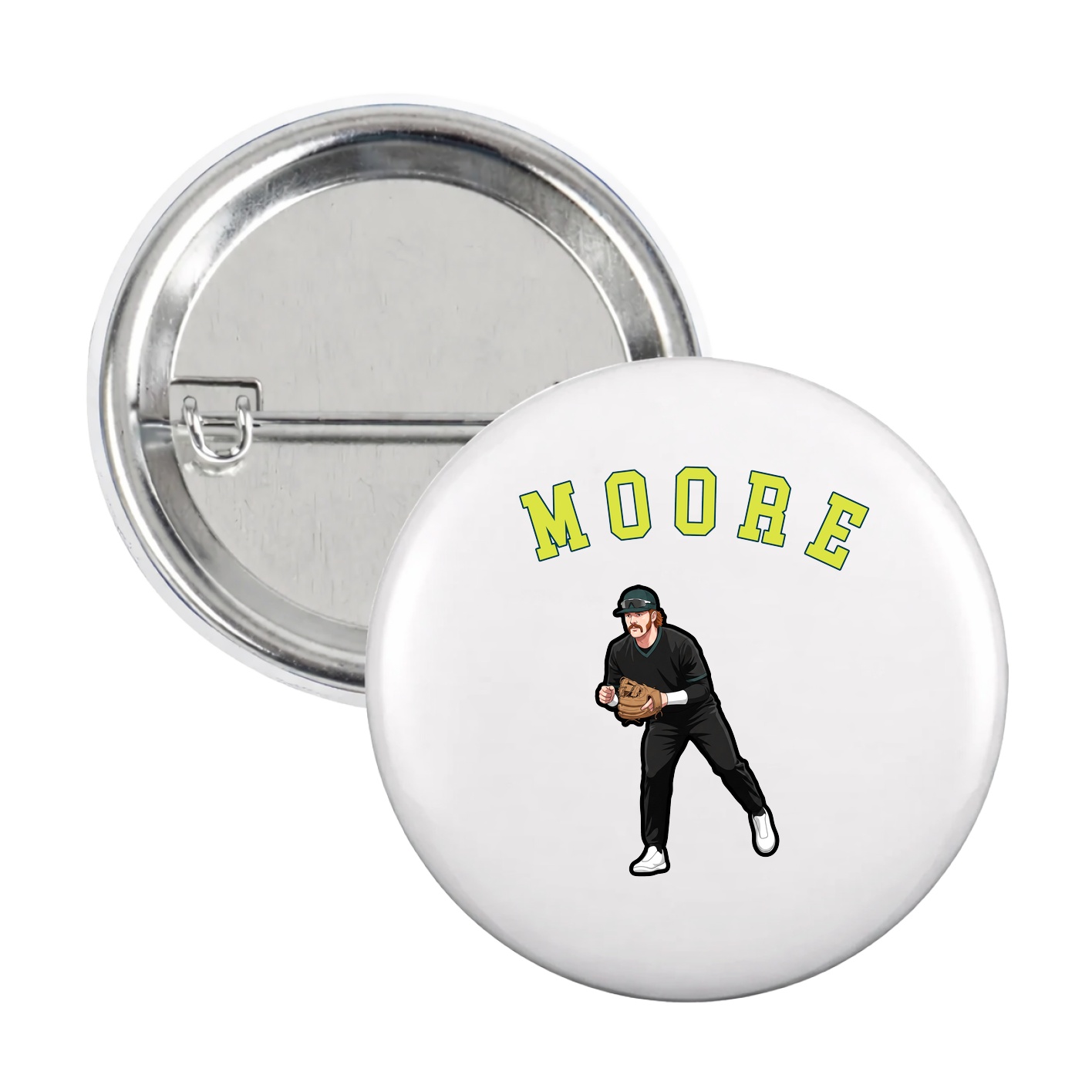 Game Day Button — Shirsey Arch in White