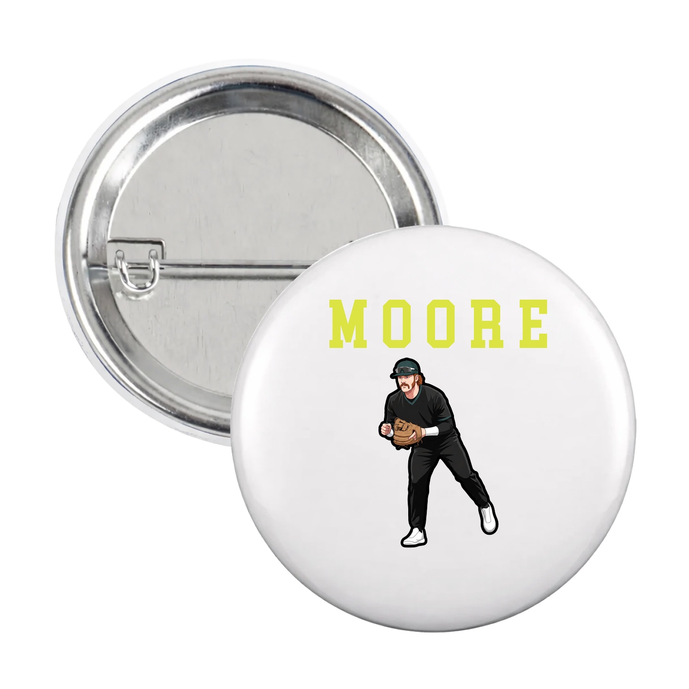 Game Day Button — Shirsey in White