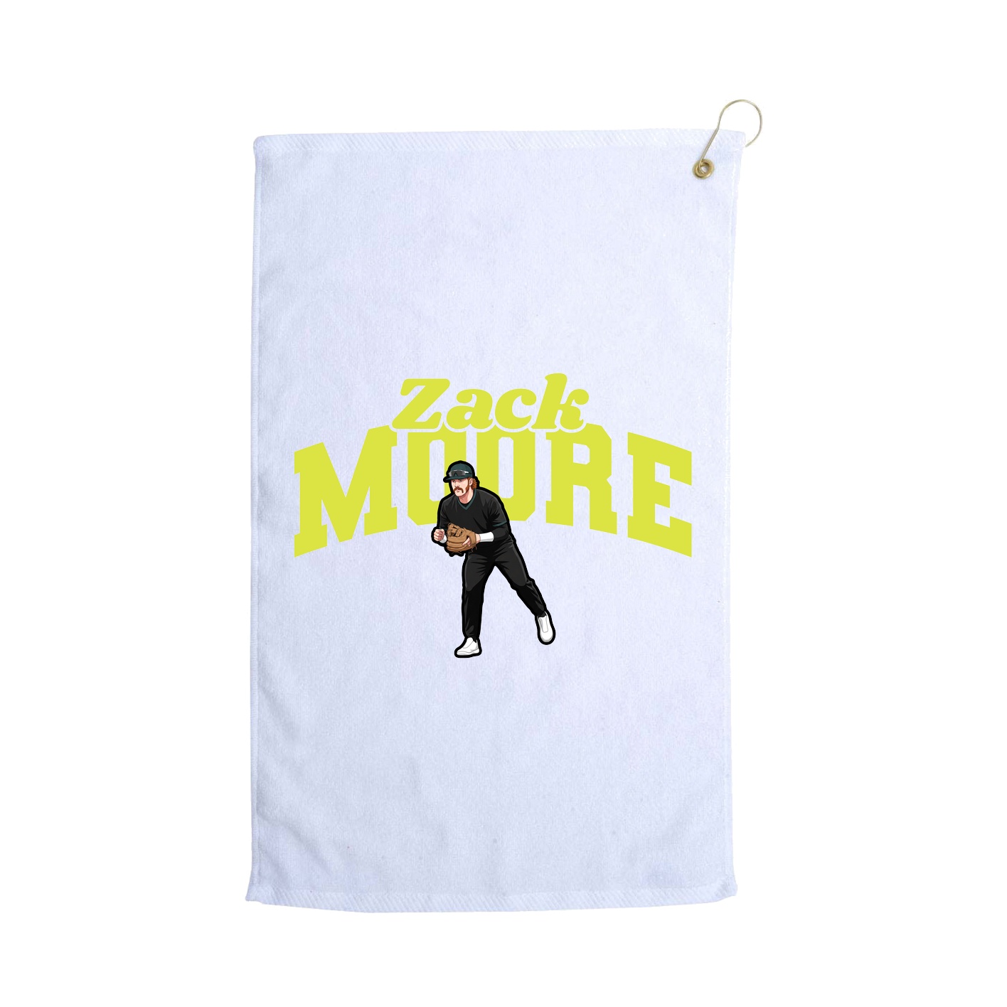 Golf Towel — Signature Arch in White