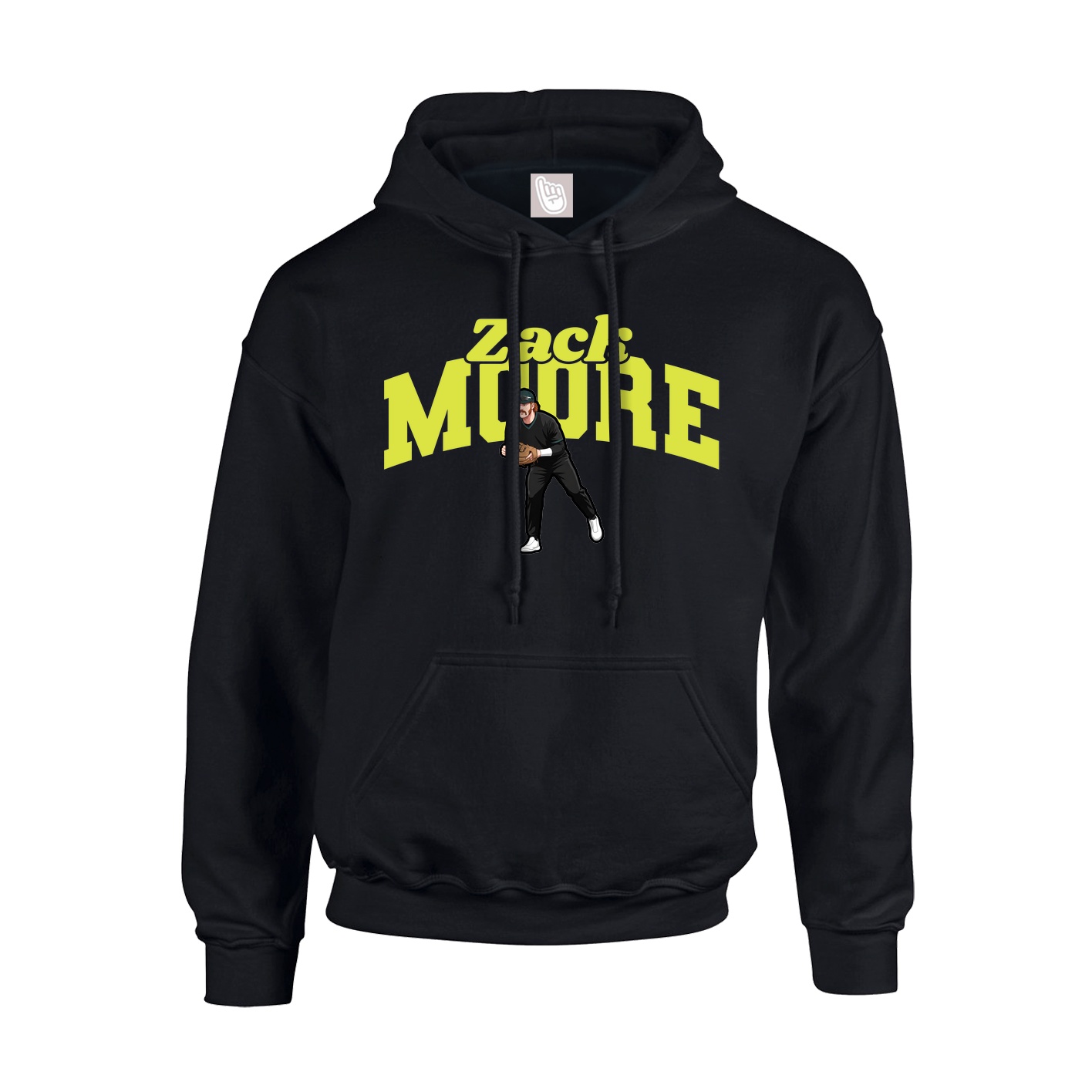 Youth Hoodie — Signature Arch in Black