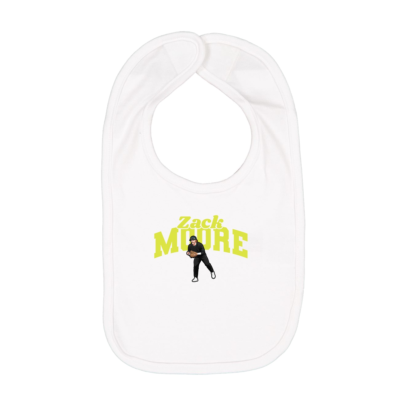 Infant Bib — Signature Arch in White