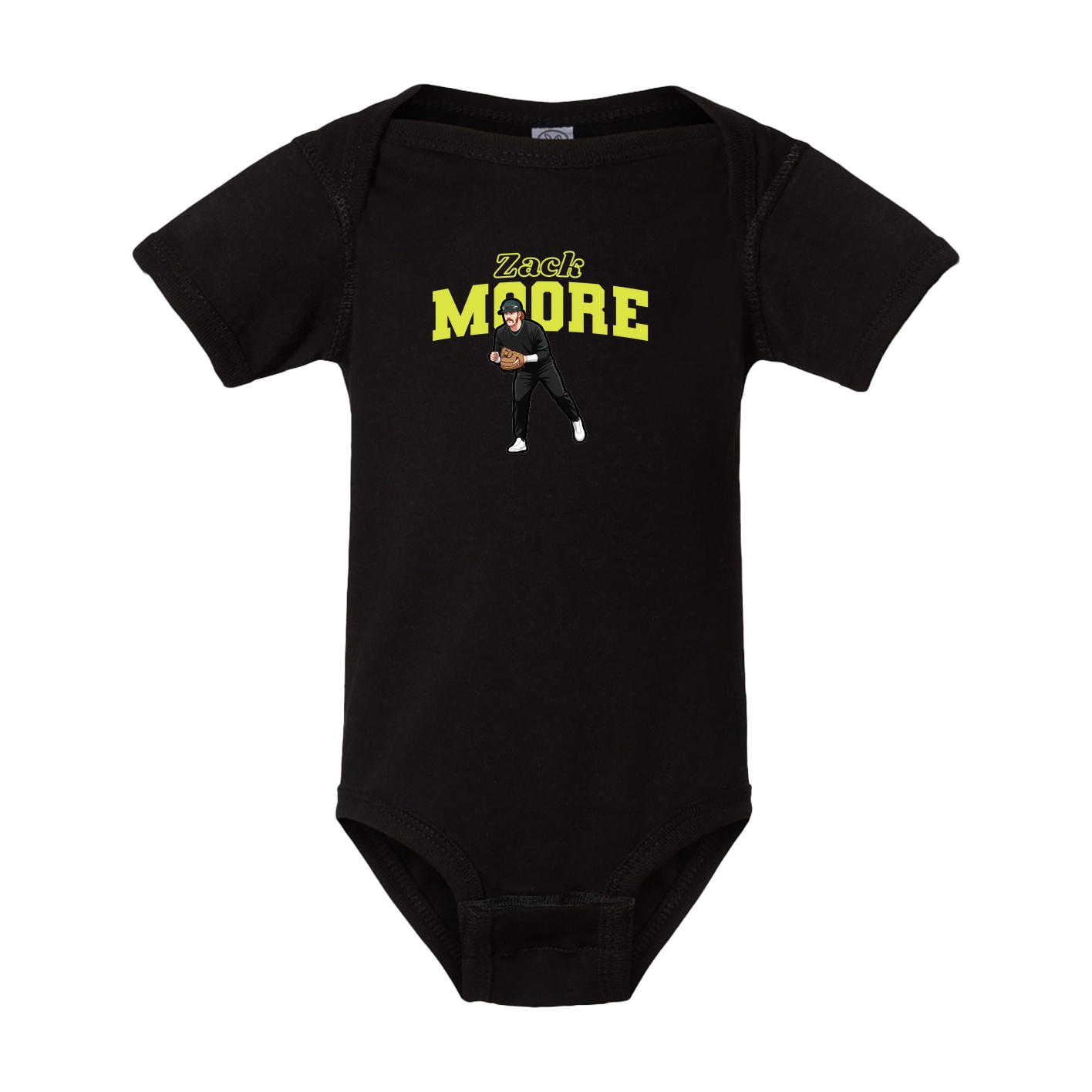 Baby Onesie — Name Arch in Black