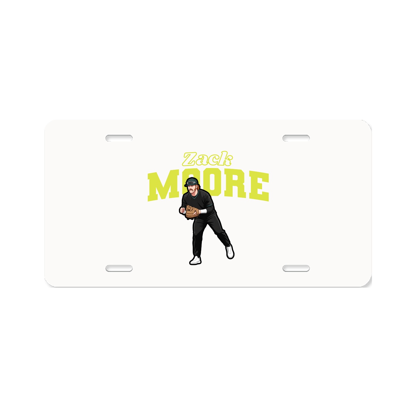 License Plate — Name Arch in Classic