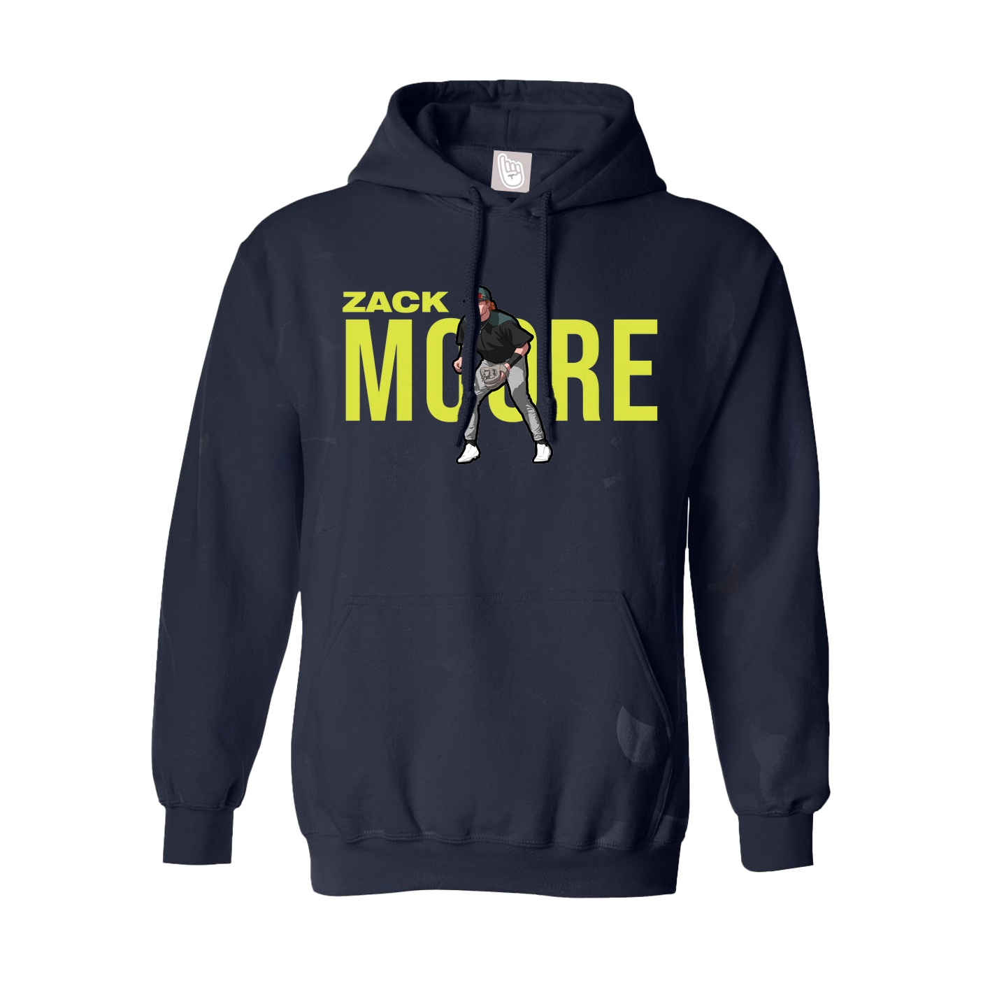 Youth Hoodie — Player Name in Navy