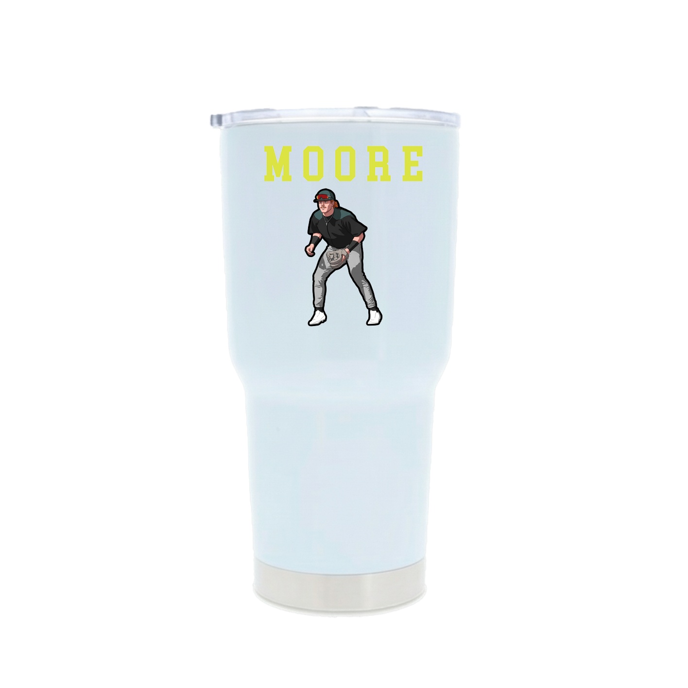 30oz Stainless Steel Tumbler — Shirsey in White