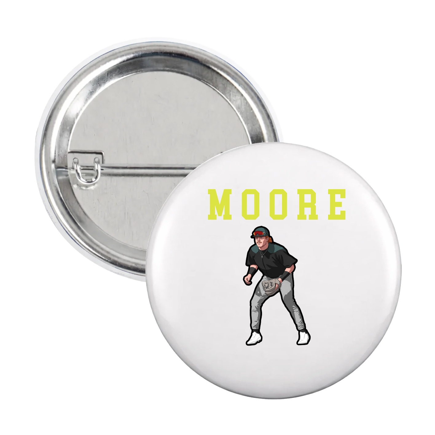 Game Day Button — Shirsey in White