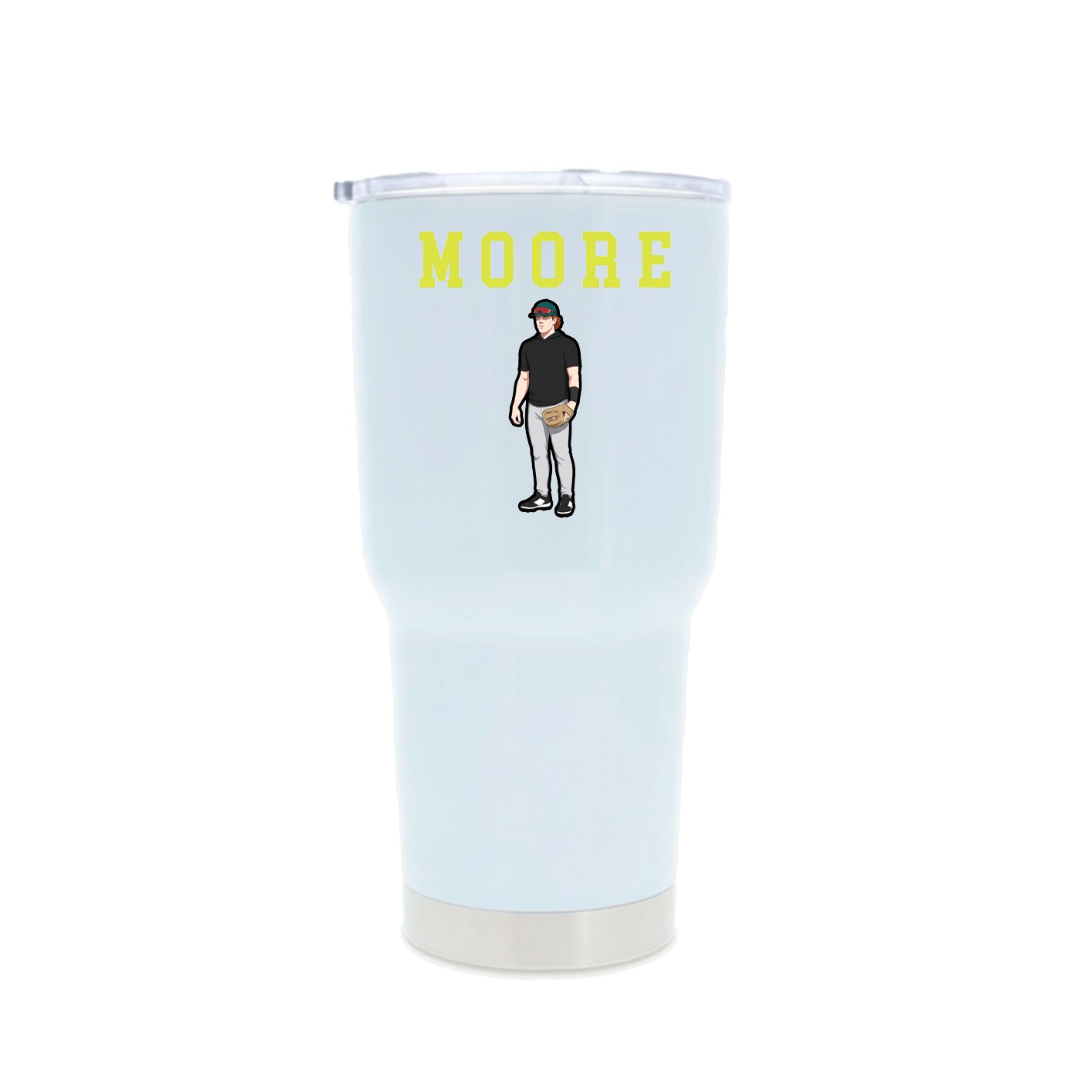 30oz Stainless Steel Tumbler — Shirsey in White