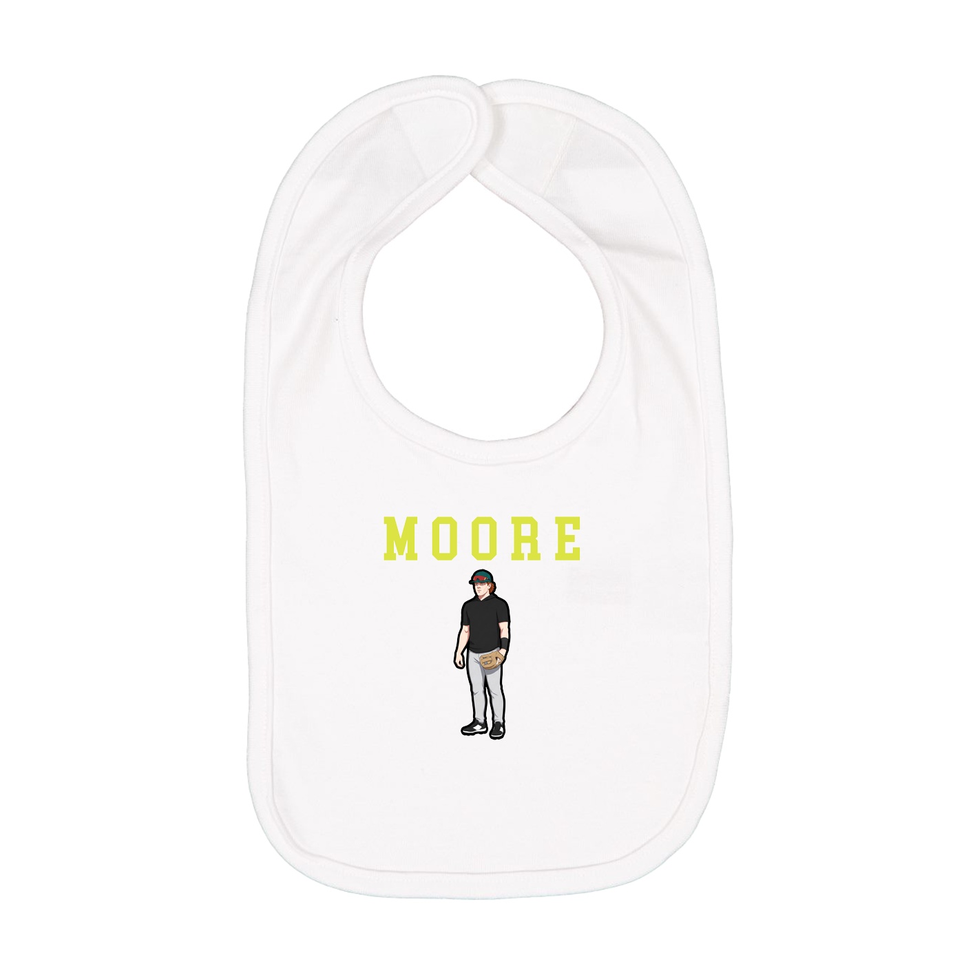 Infant Bib — Shirsey in White
