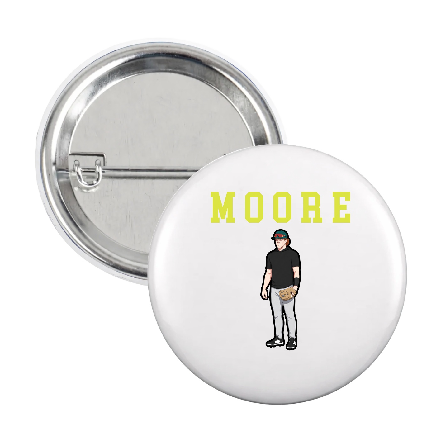 Game Day Button — Shirsey in White