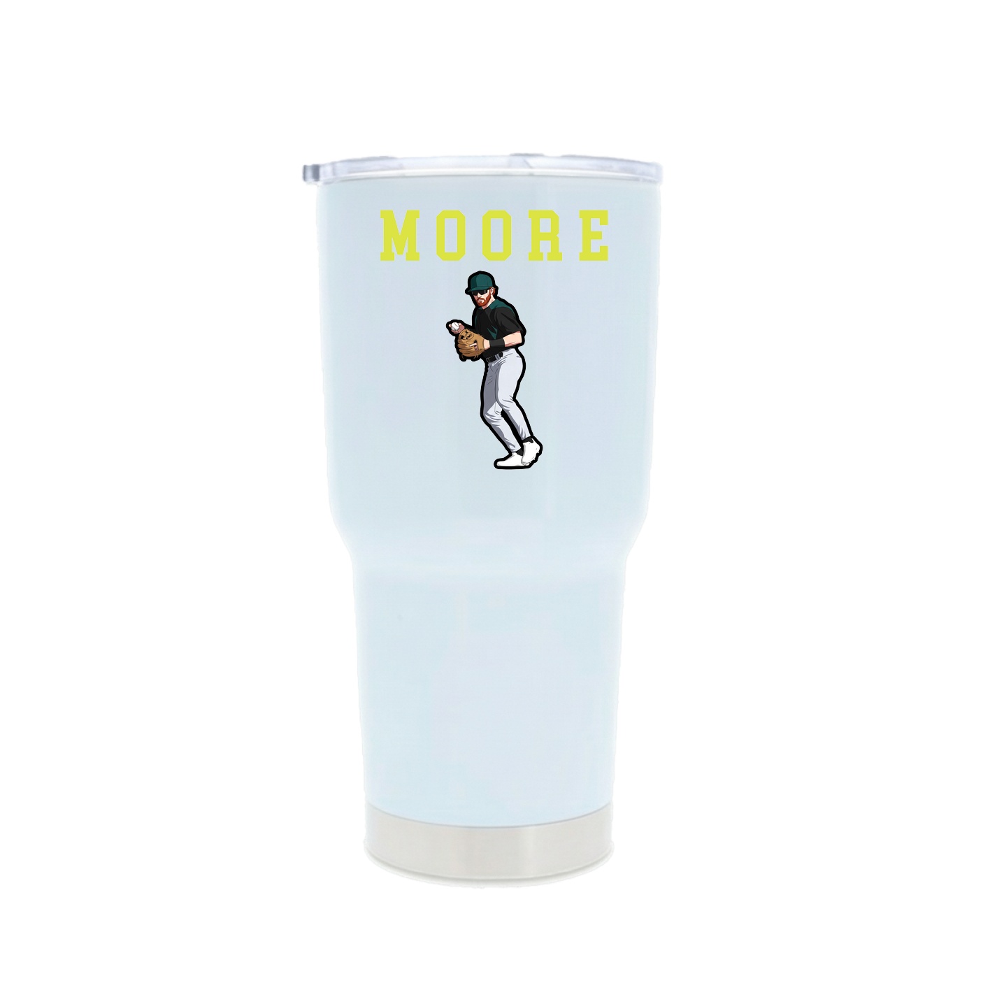 30oz Stainless Steel Tumbler — Shirsey in White