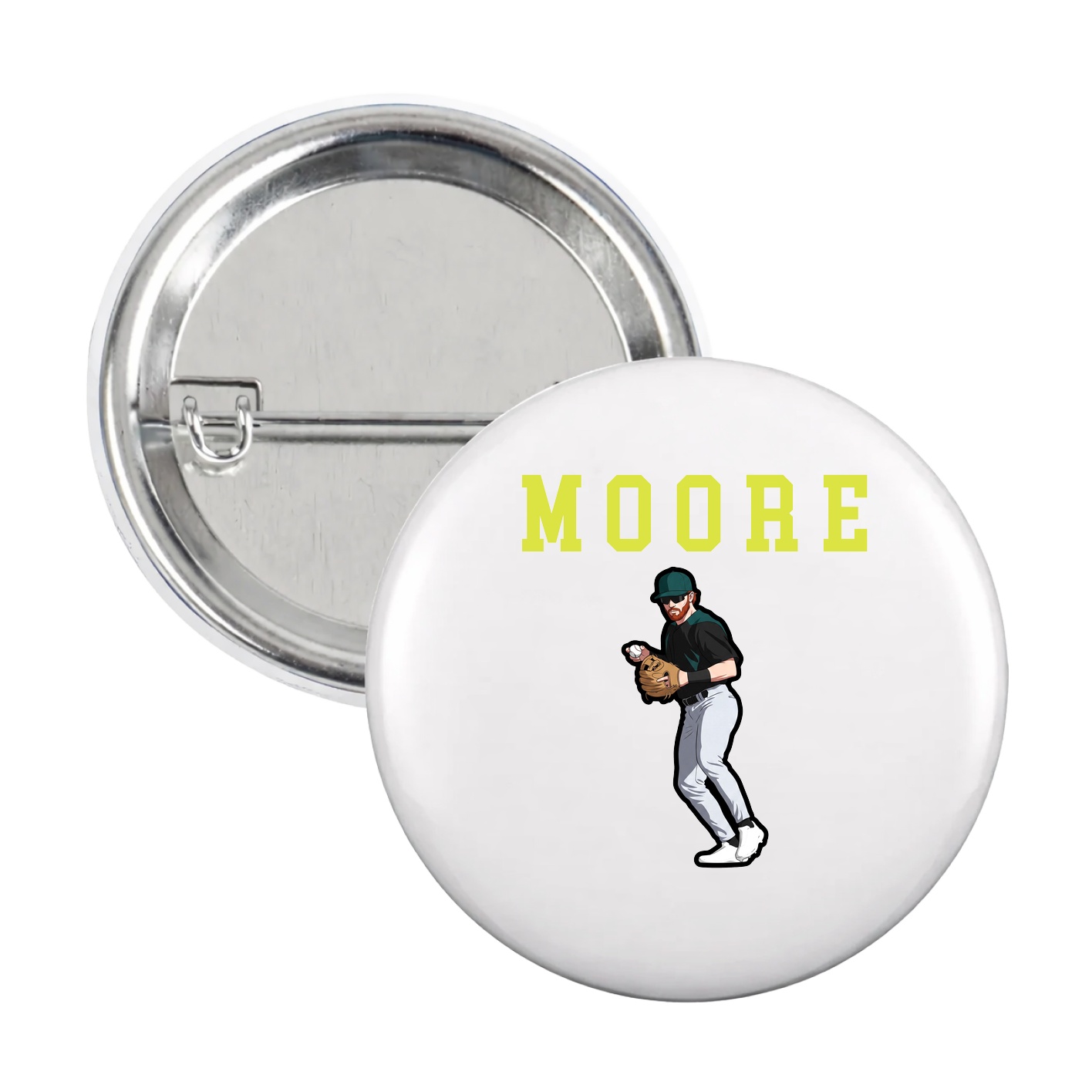 Game Day Button — Shirsey in White