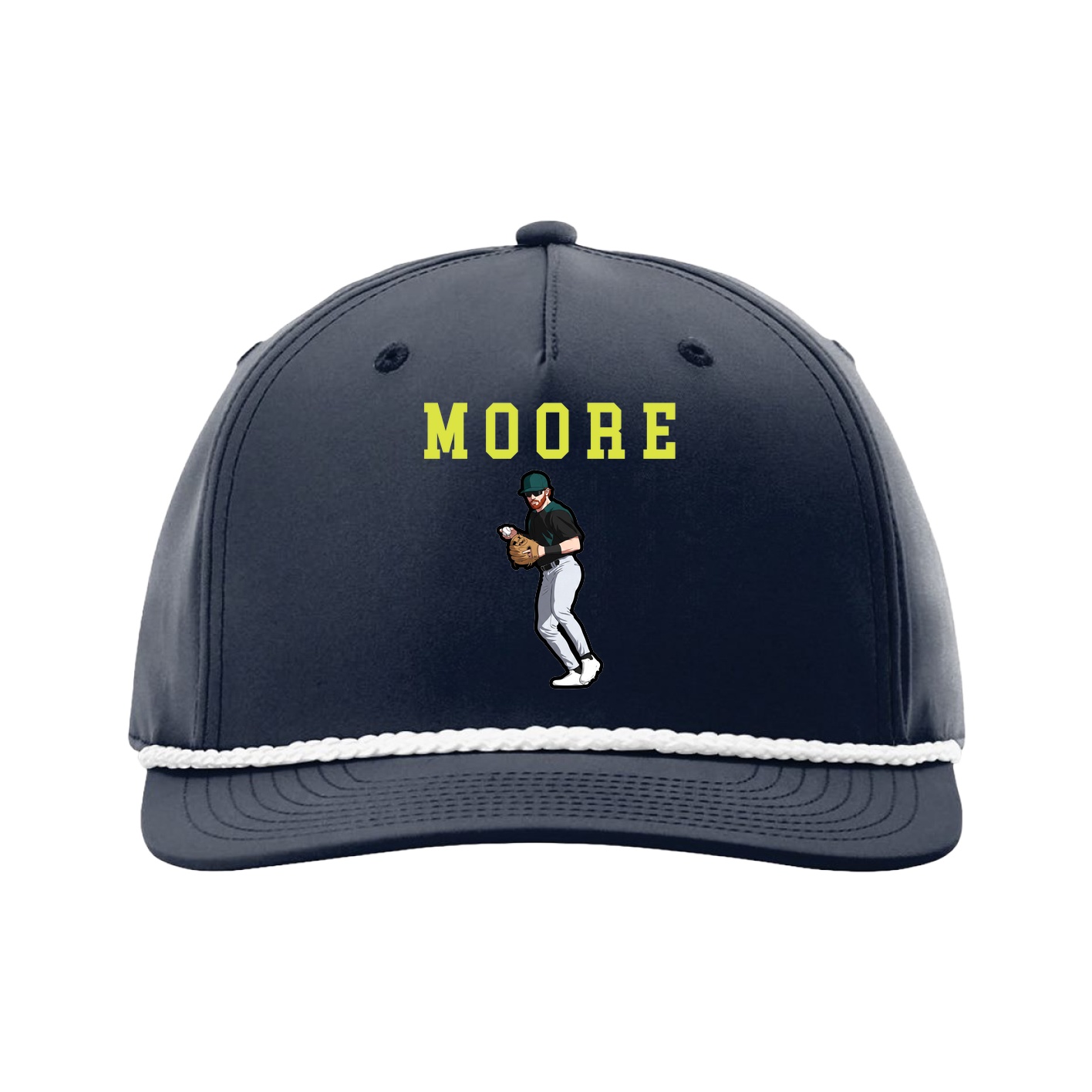 Five-Panel Classic Rope Cap — Shirsey in Navy