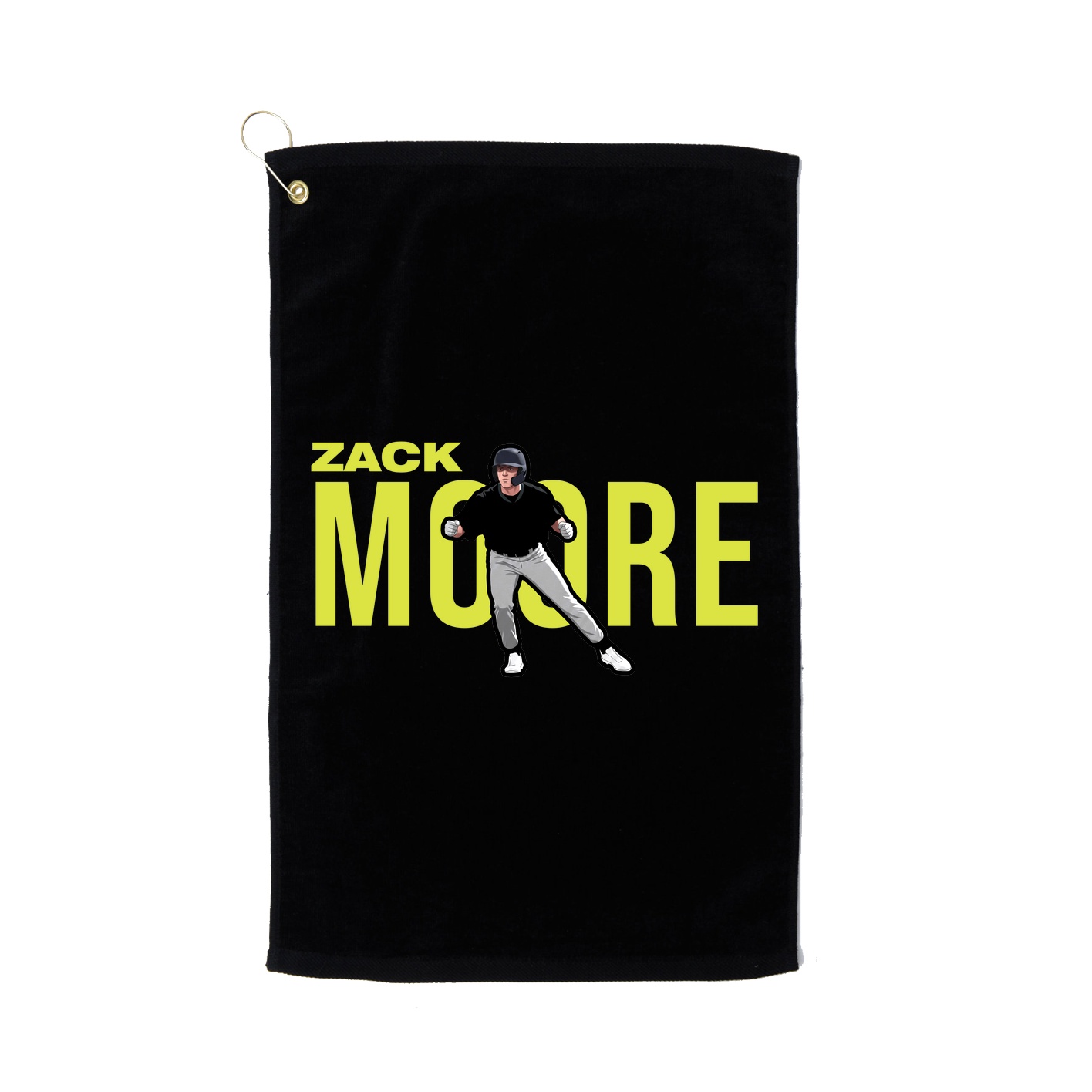 Golf Towel — Player Name in Black