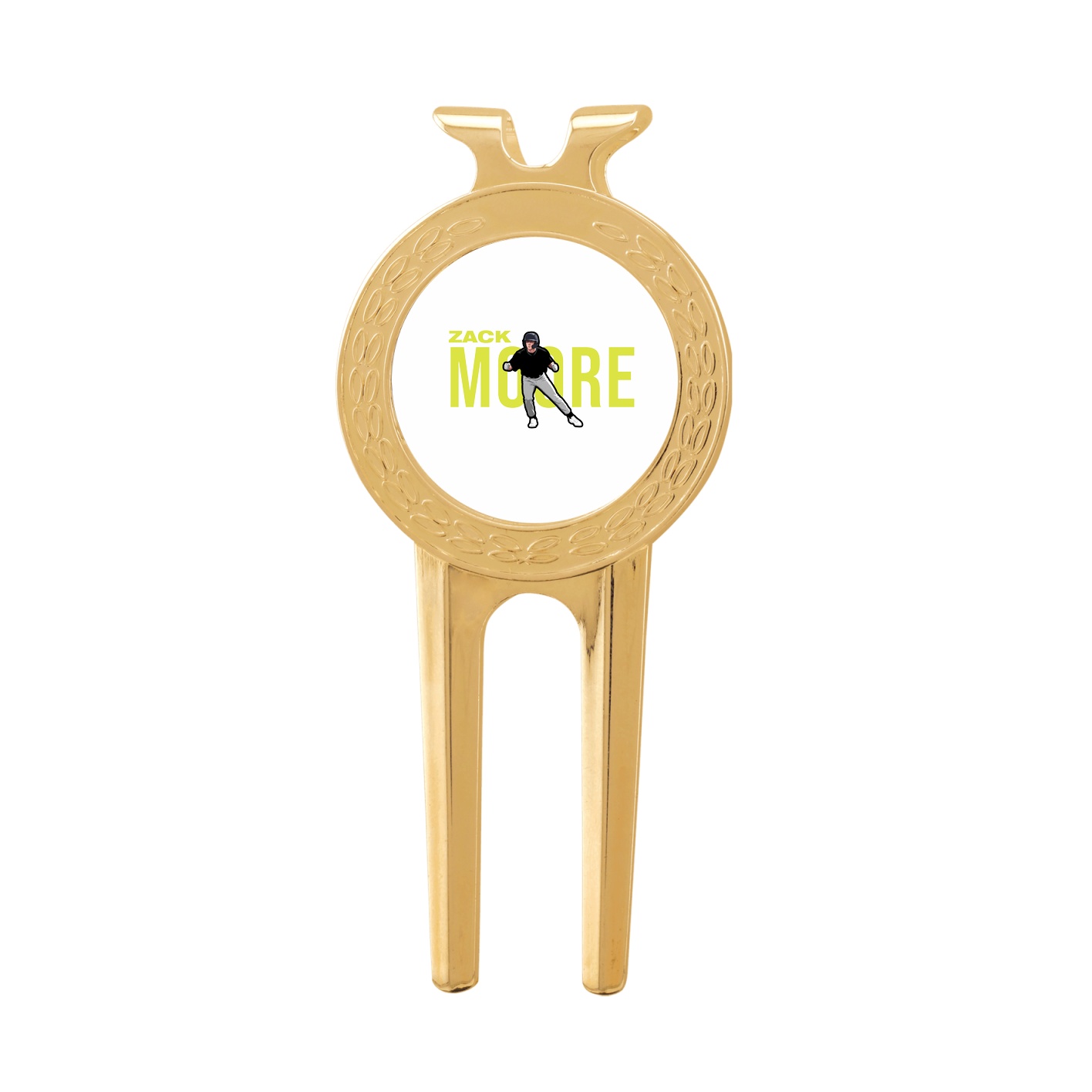 Divot Tool with Ball Marker — Player Name in Classic