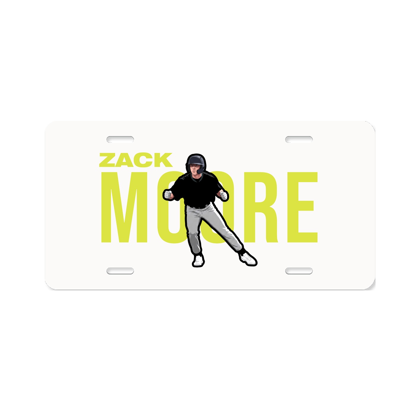 License Plate — Player Name in Classic