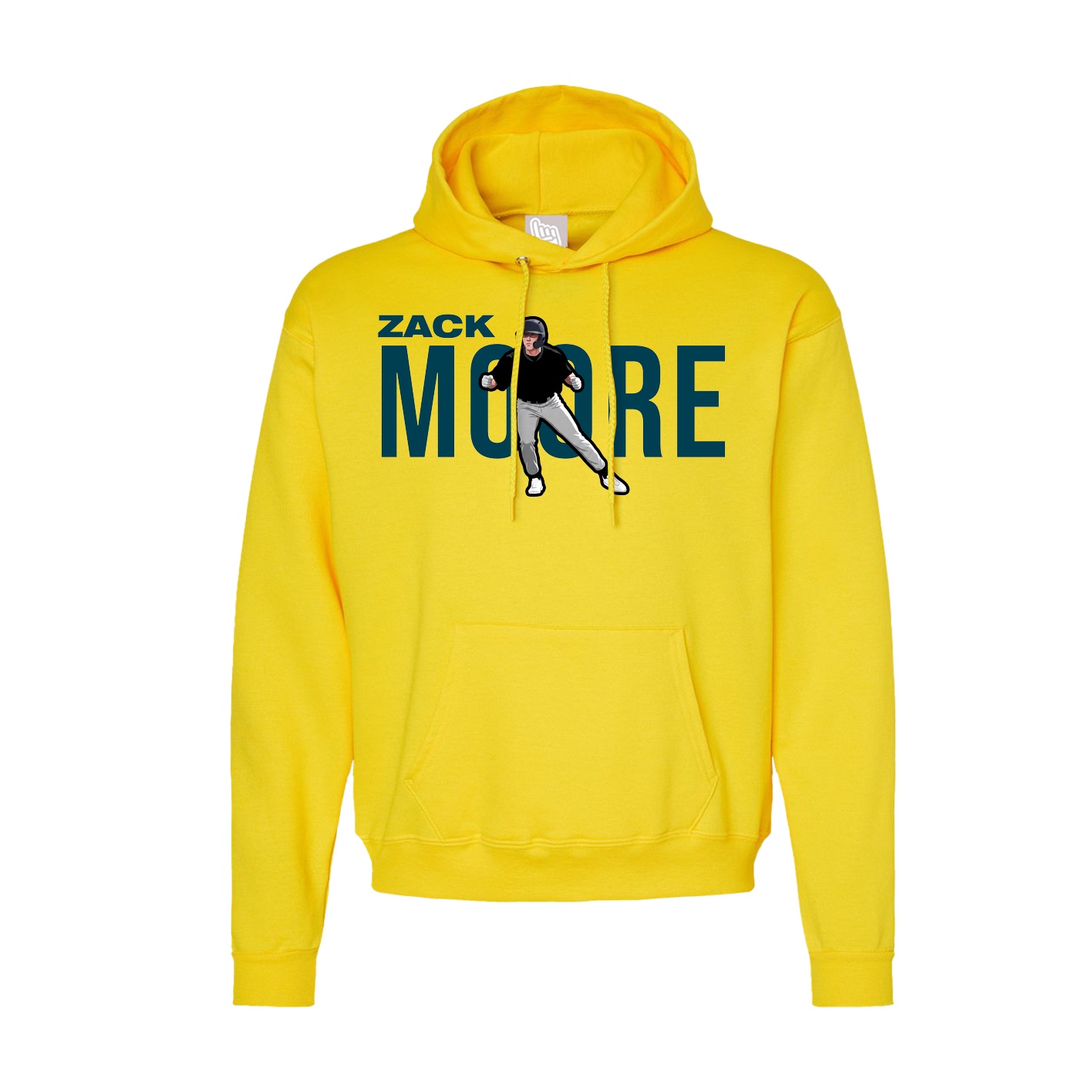 Hoodie — Player Name in Yellow