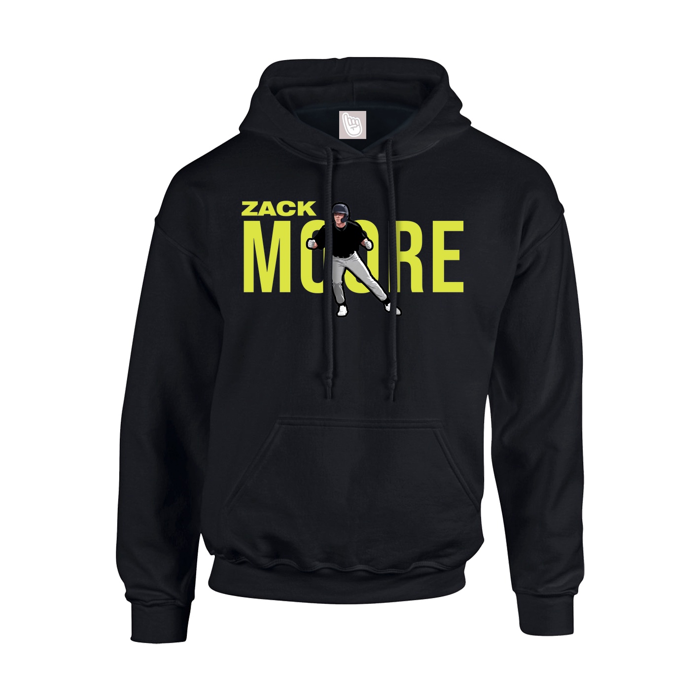 Youth Hoodie — Player Name in Black