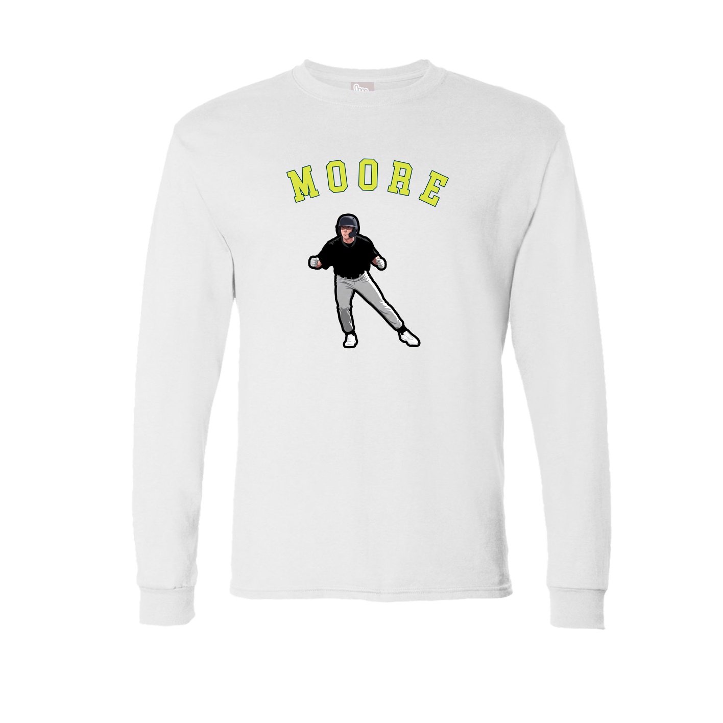Long Sleeve Tee — Shirsey Arch in White