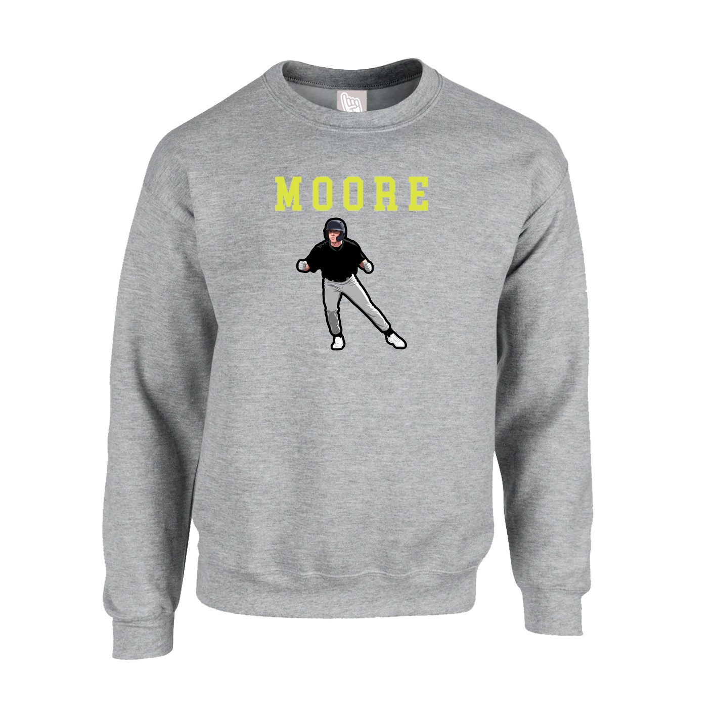 Fleece Crew — Shirsey in Grey
