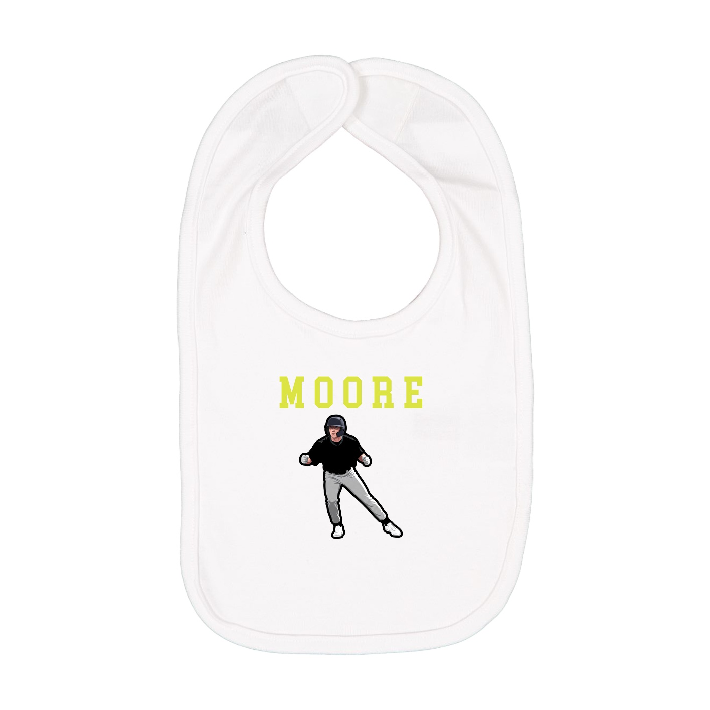 Infant Bib — Shirsey in White