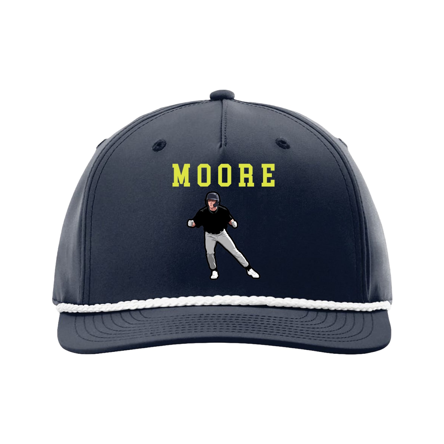 Five-Panel Classic Rope Cap — Shirsey in Navy