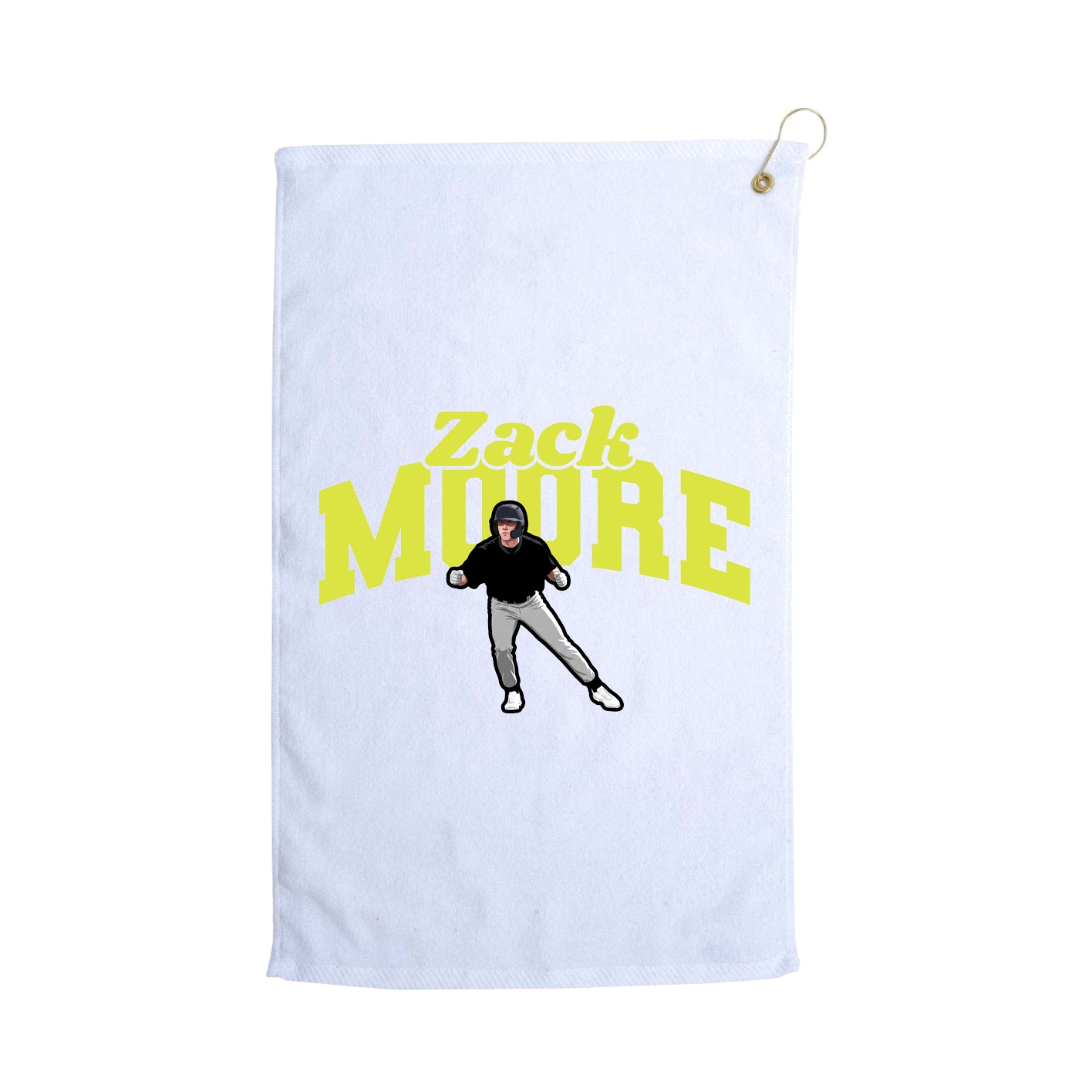 Golf Towel — Signature Arch in White