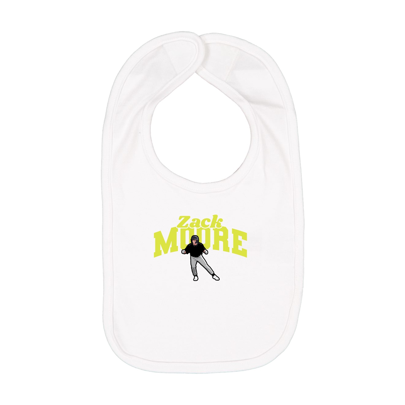 Infant Bib — Signature Arch in White
