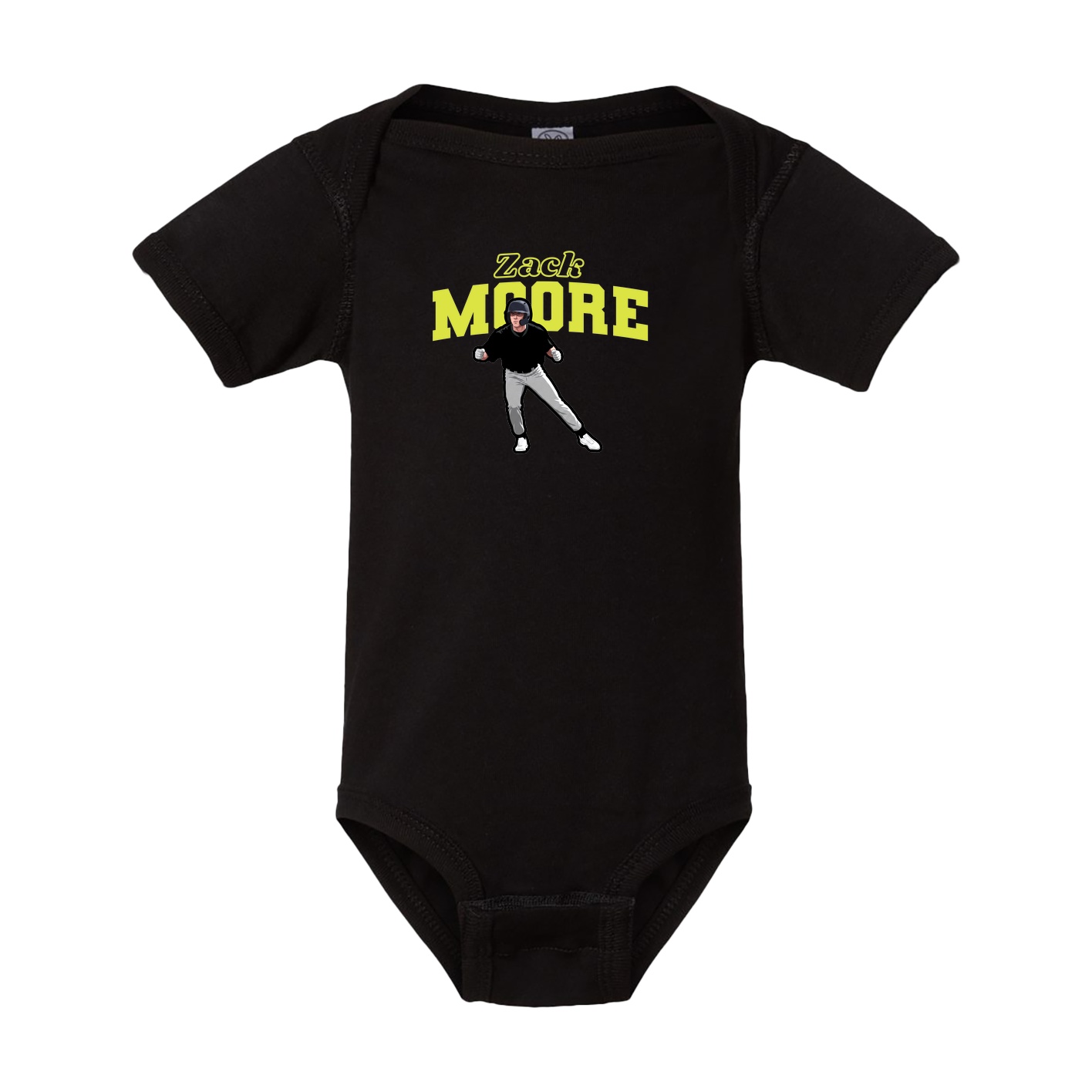 Baby Onesie — Name Arch in Black
