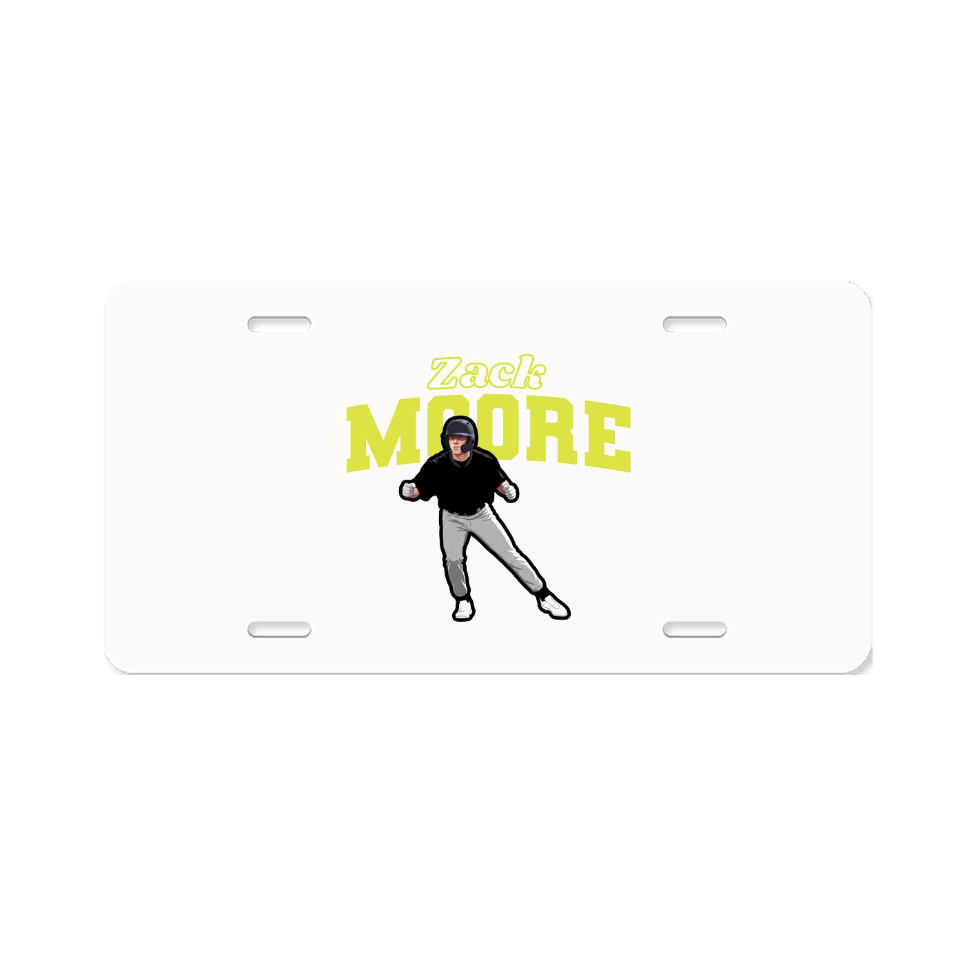 License Plate — Name Arch in Classic