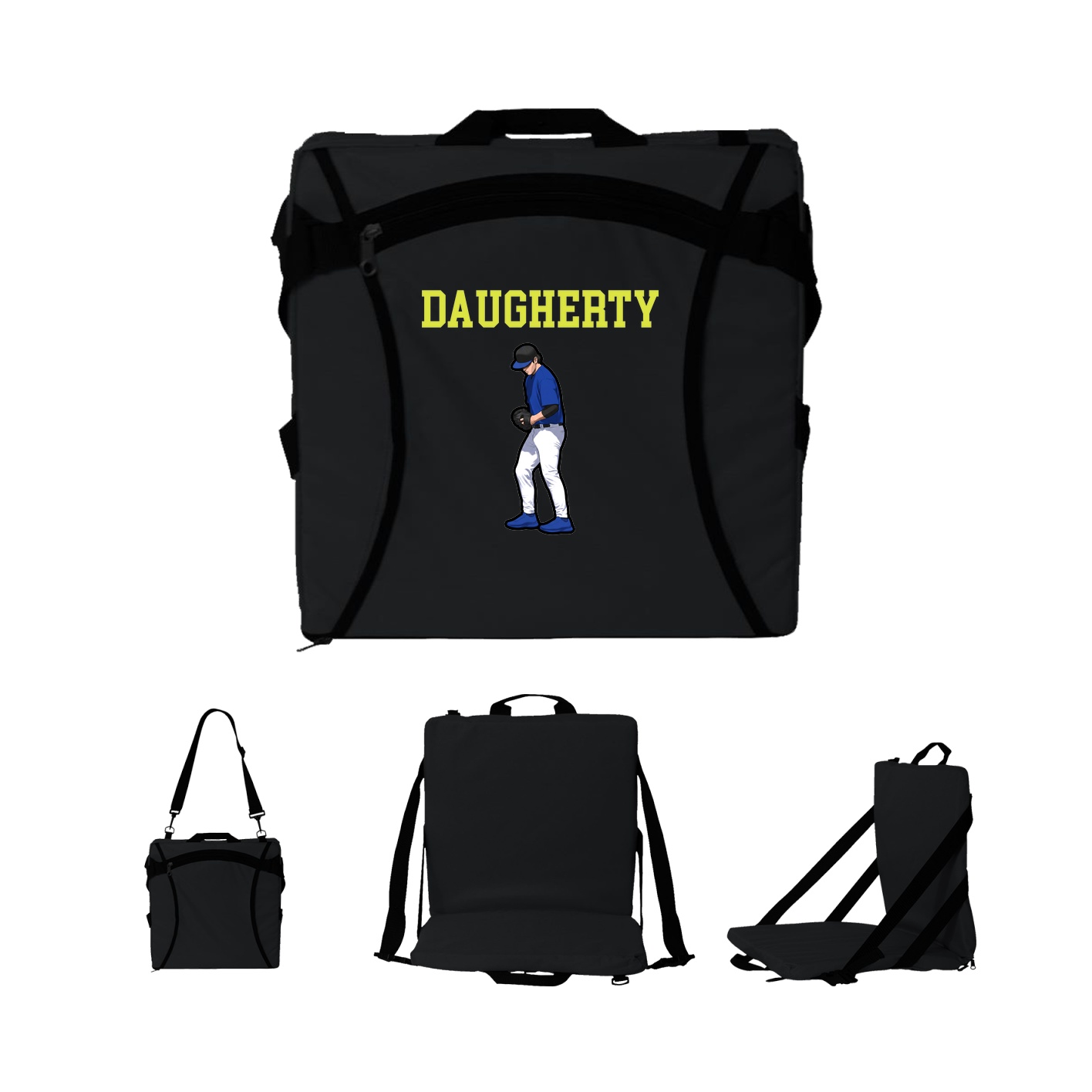 Folding Stadium Seat — Shirsey in Black