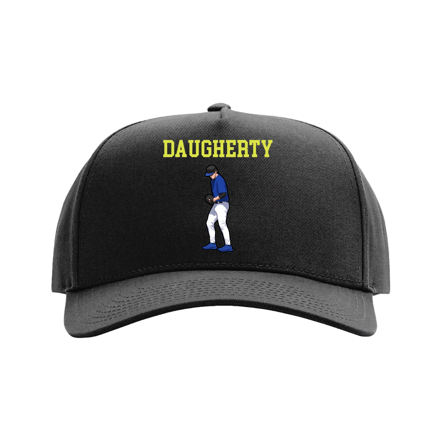 Full Fabric Five-Panel Champ Cap — Shirsey in Black