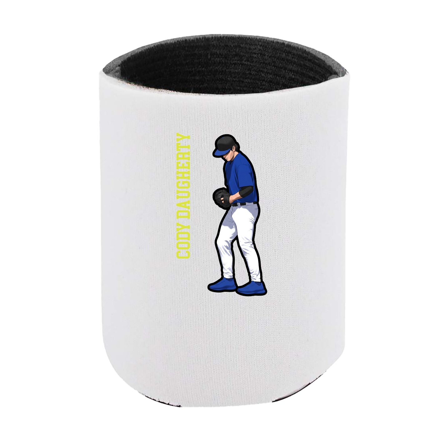 Can Holder — Name Vertical in White