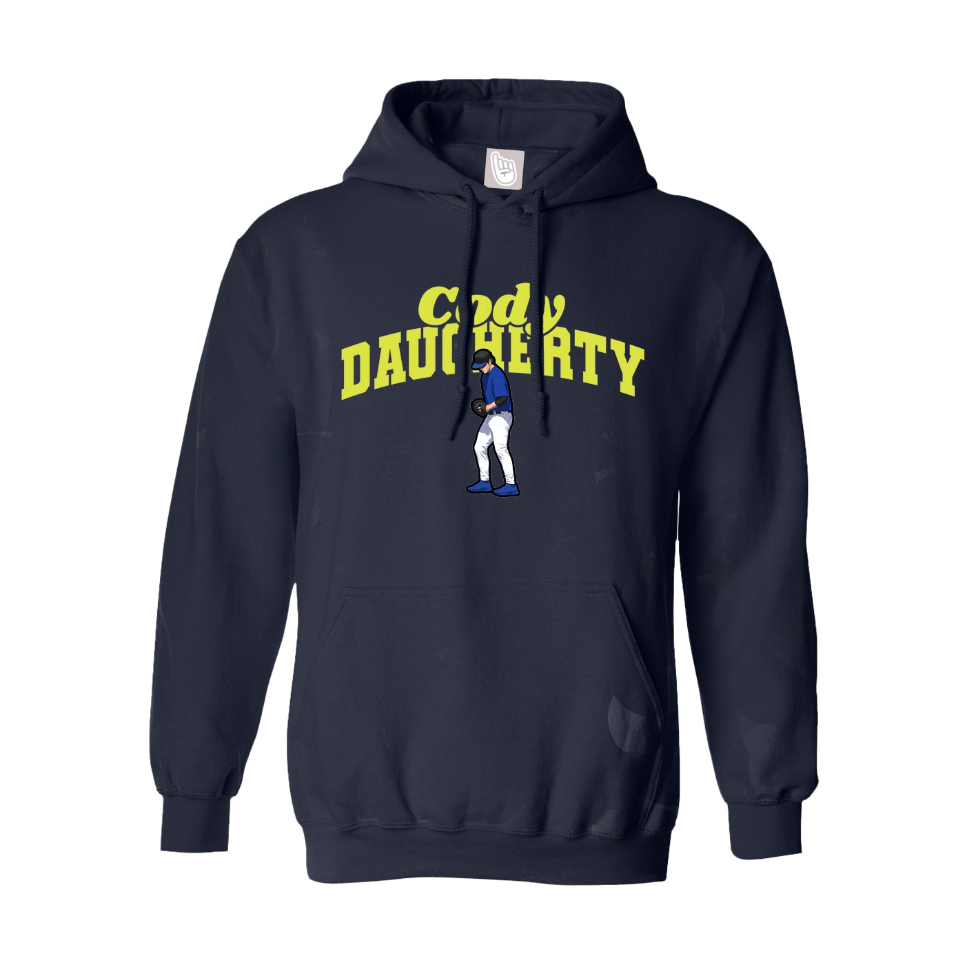 Youth Hoodie — Signature Arch in Navy