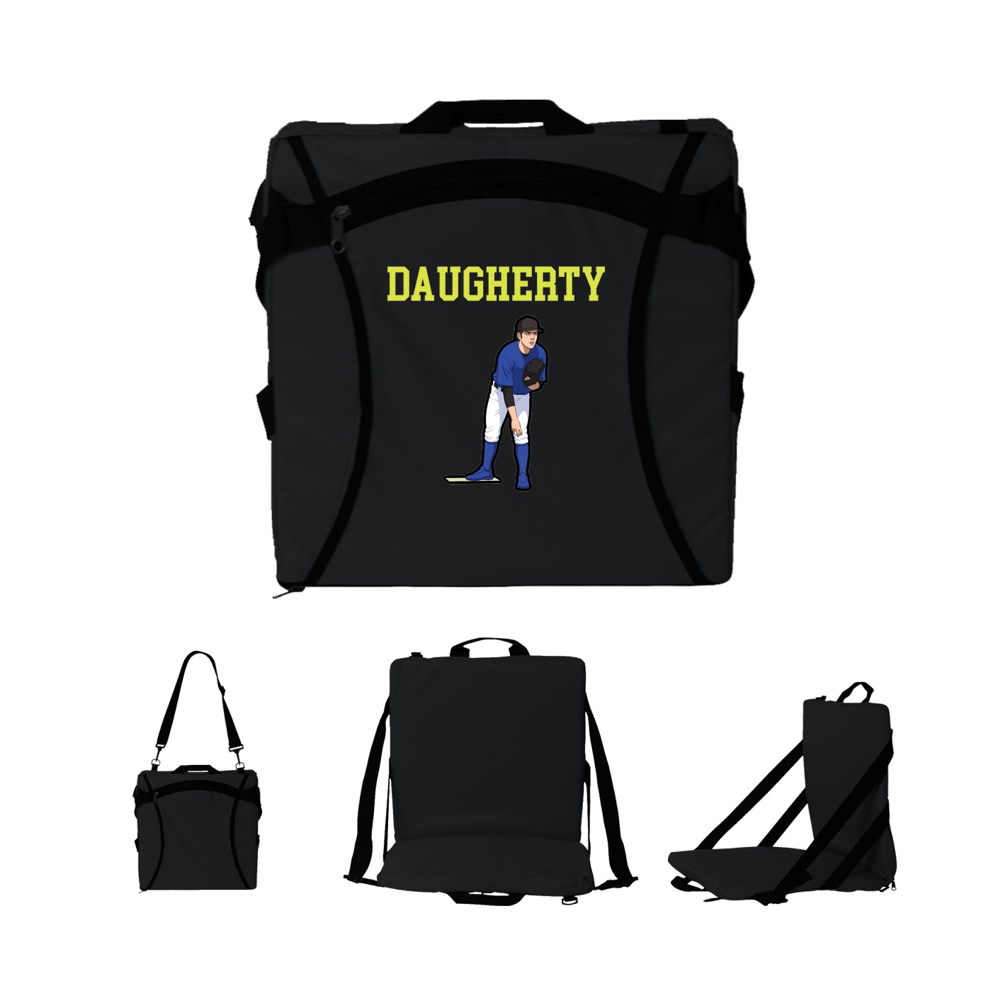 Folding Stadium Seat — Shirsey in Black